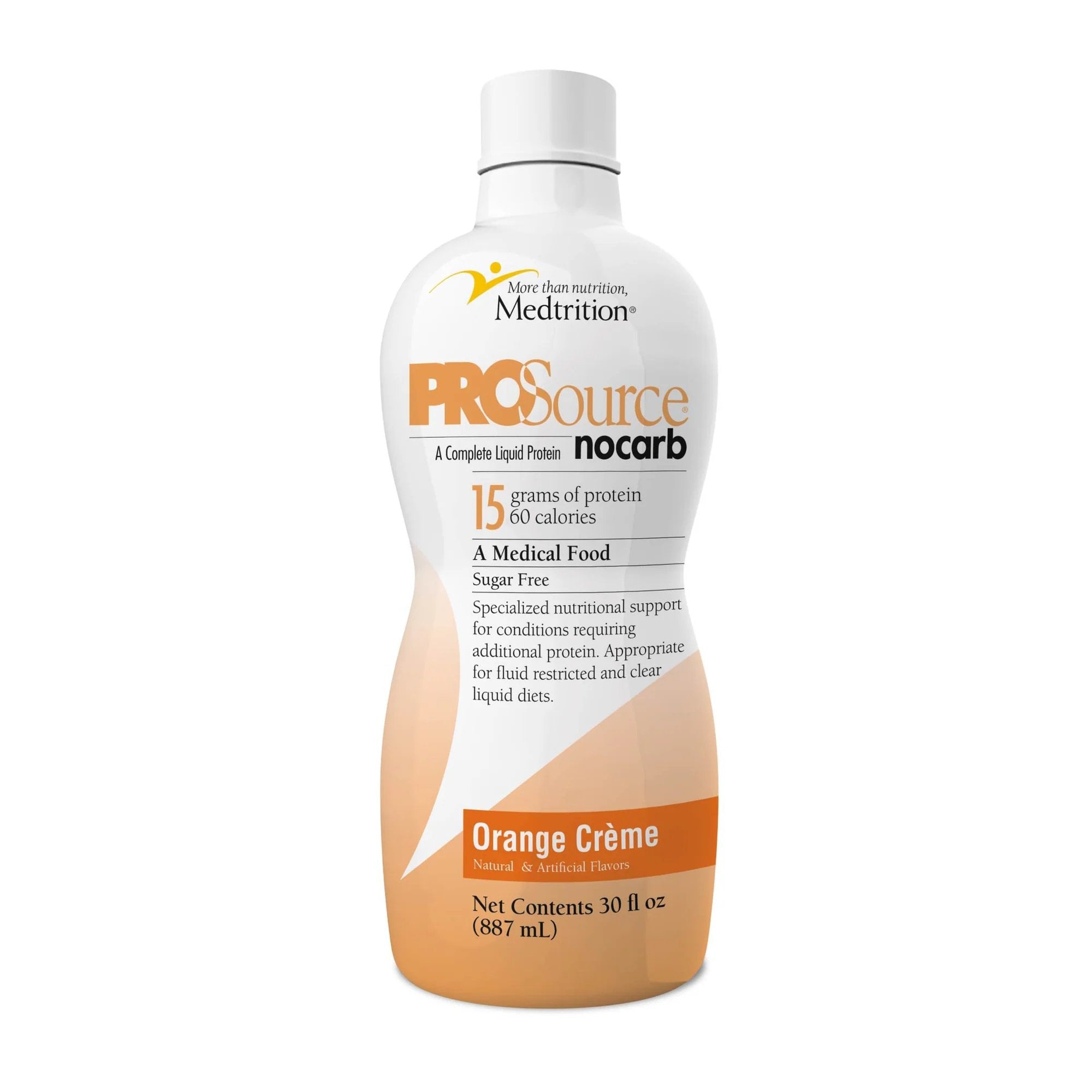ProSource NoCarb™ Orange Crème Collagen & Whey Protein Formula, 32-ounce Bottle