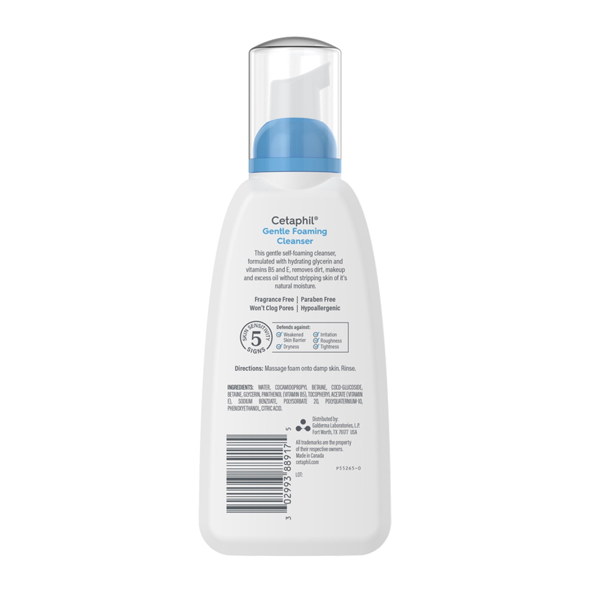 Facial Cleanser Cetaphil® Foaming Face Wash Foaming 8 oz. Pump Bottle Gentle Scent - image 2