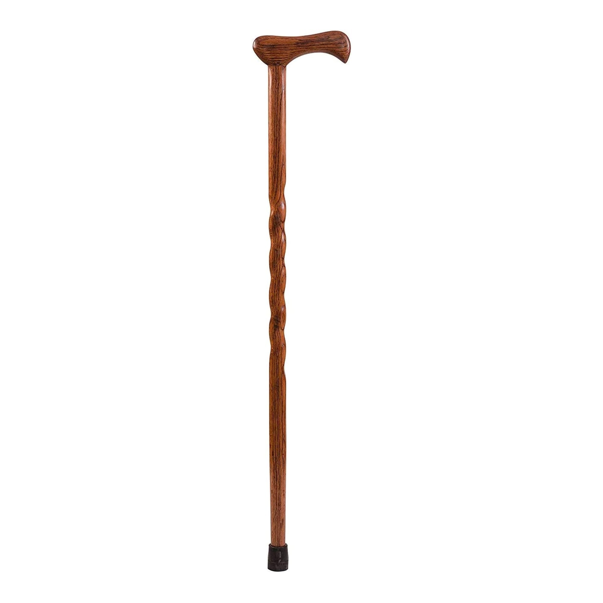 T-Handle Cane Brazos™ Twisted Wood 37 Inch Height Red Oak - image 2