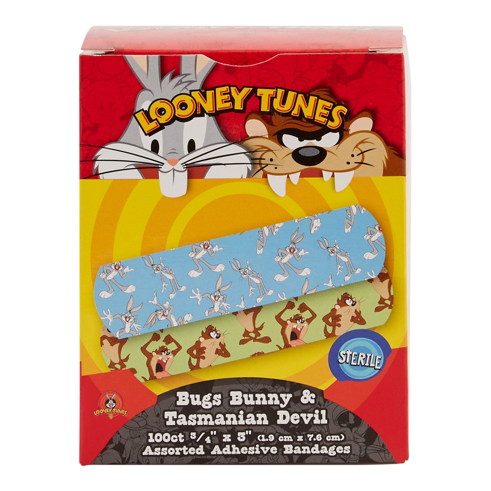 Adhesive Strip Looney Tunes™ Stat Strip® Plastic Kid Design (Looney Tunes Bugs and Taz) 3/4 X 3 Inch Sterile - image 2