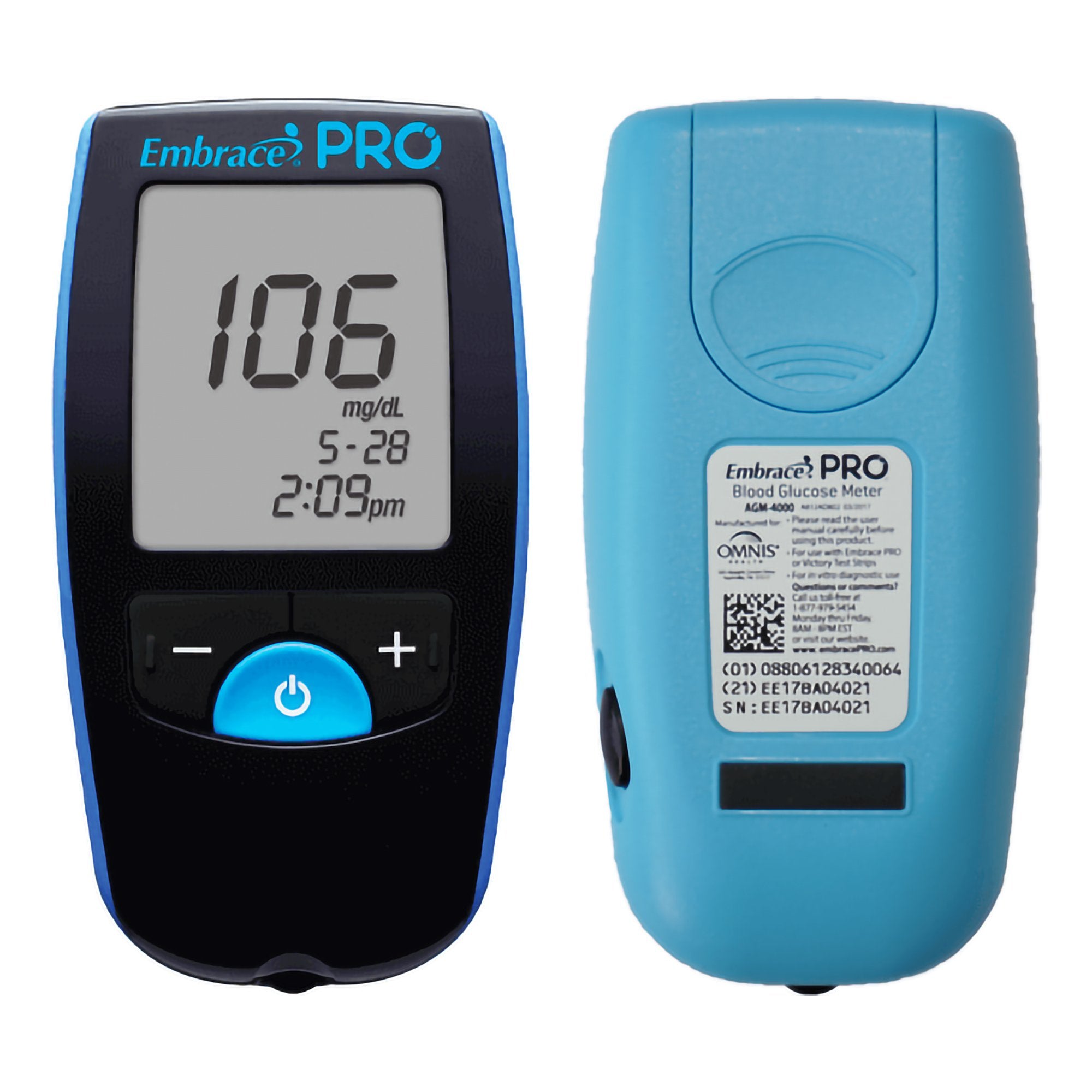 Blood Glucose Meter Embrace® 5 Second Results Stores up to 500 Results No Coding Required - image 3