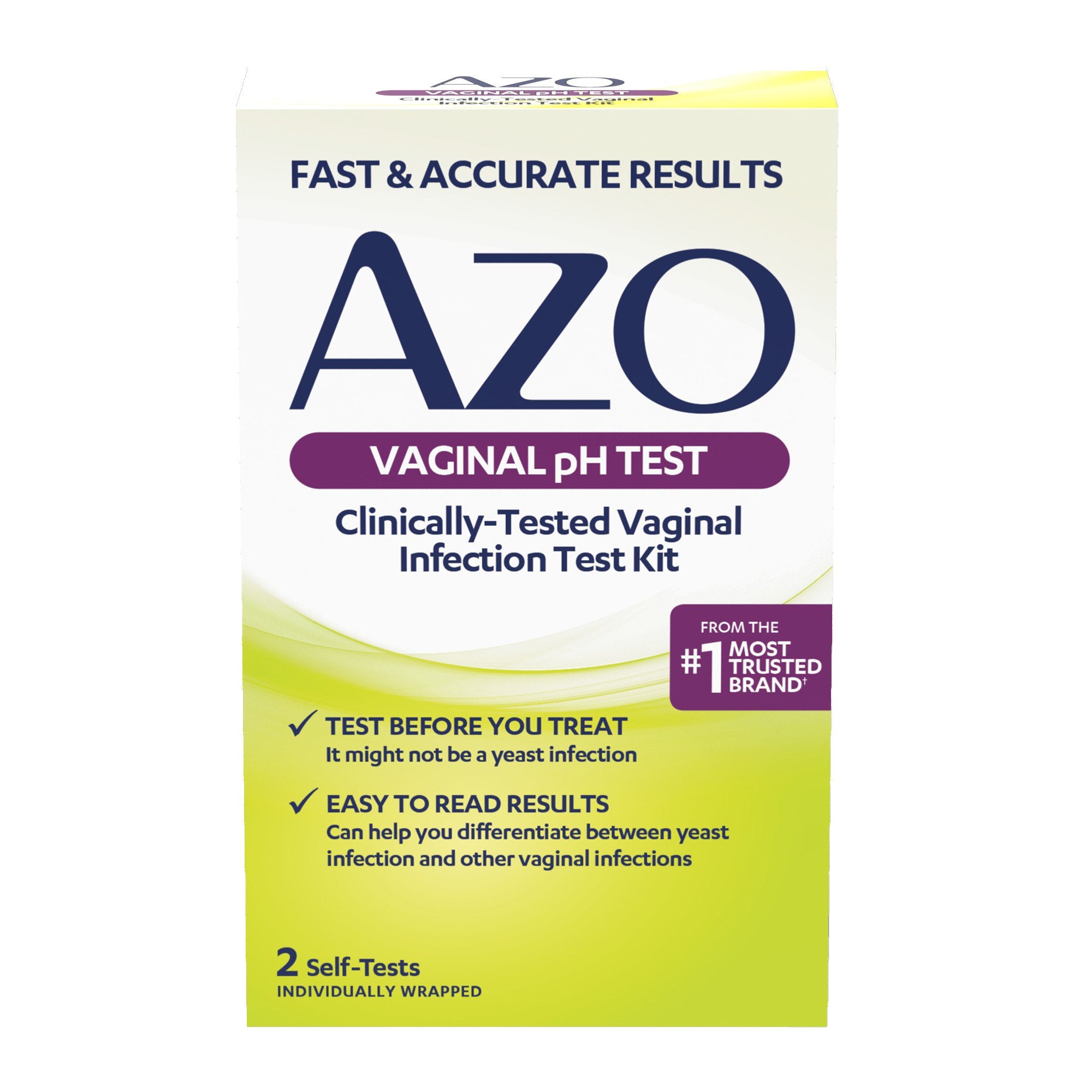 Sexual Health Test Kit AZO® Vaginal pH Test 2 Tests - image 2