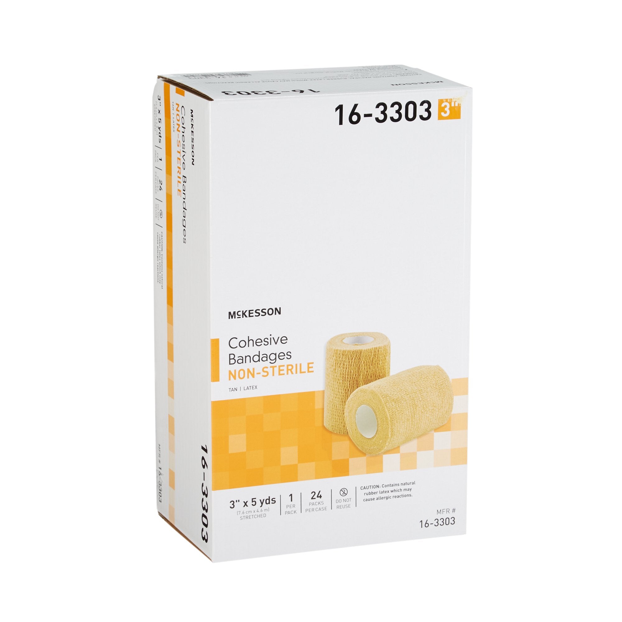 Cohesive Bandage McKesson 3 Inch X 5 Yard Self-adherent Closure Tan NonSterile Standard Compression - image 7