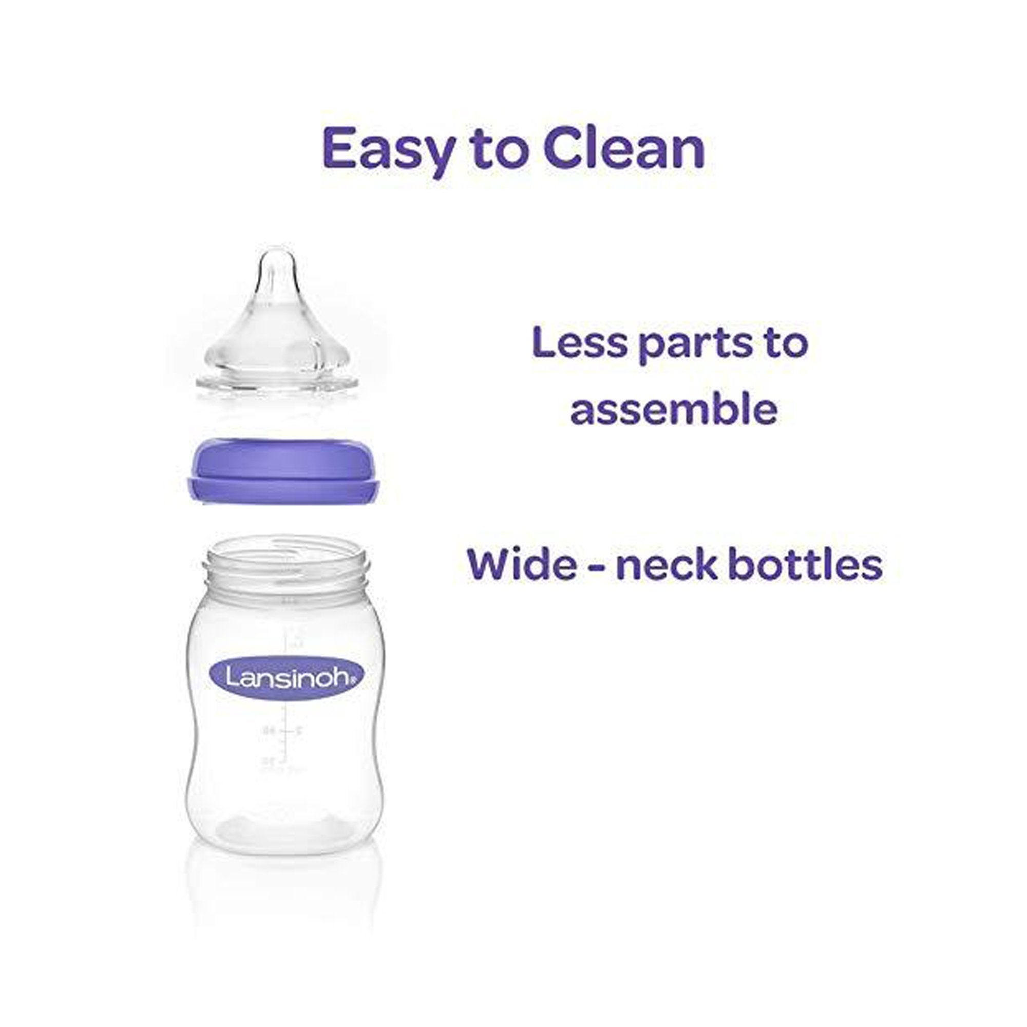 Baby Bottle Lansinoh® 8 oz. Polypropylene Clear - image 6