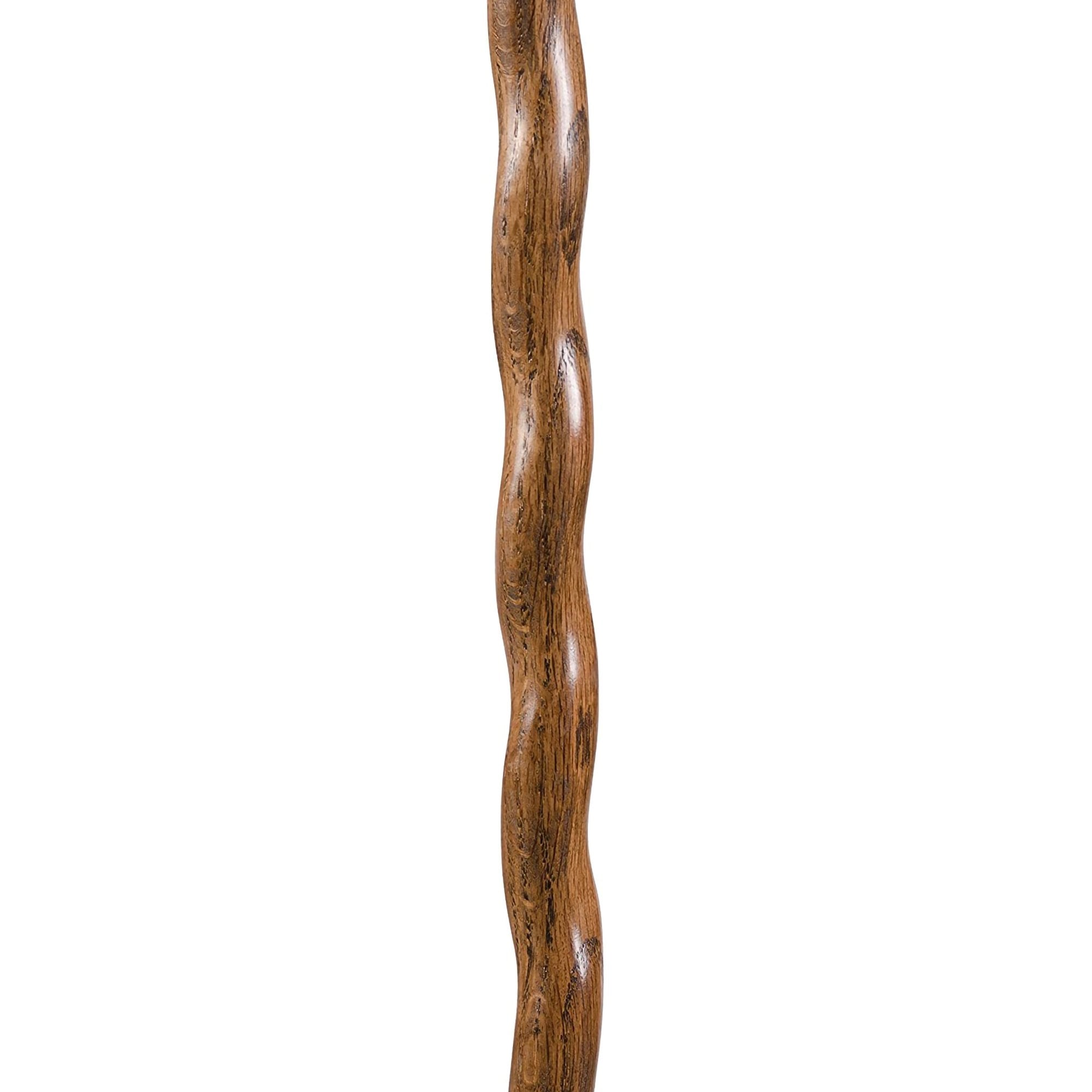 Brazos™ Twisted Oak Backpacker Handcrafted Walking Stick, 58-Inch, Brown (1 Unit)