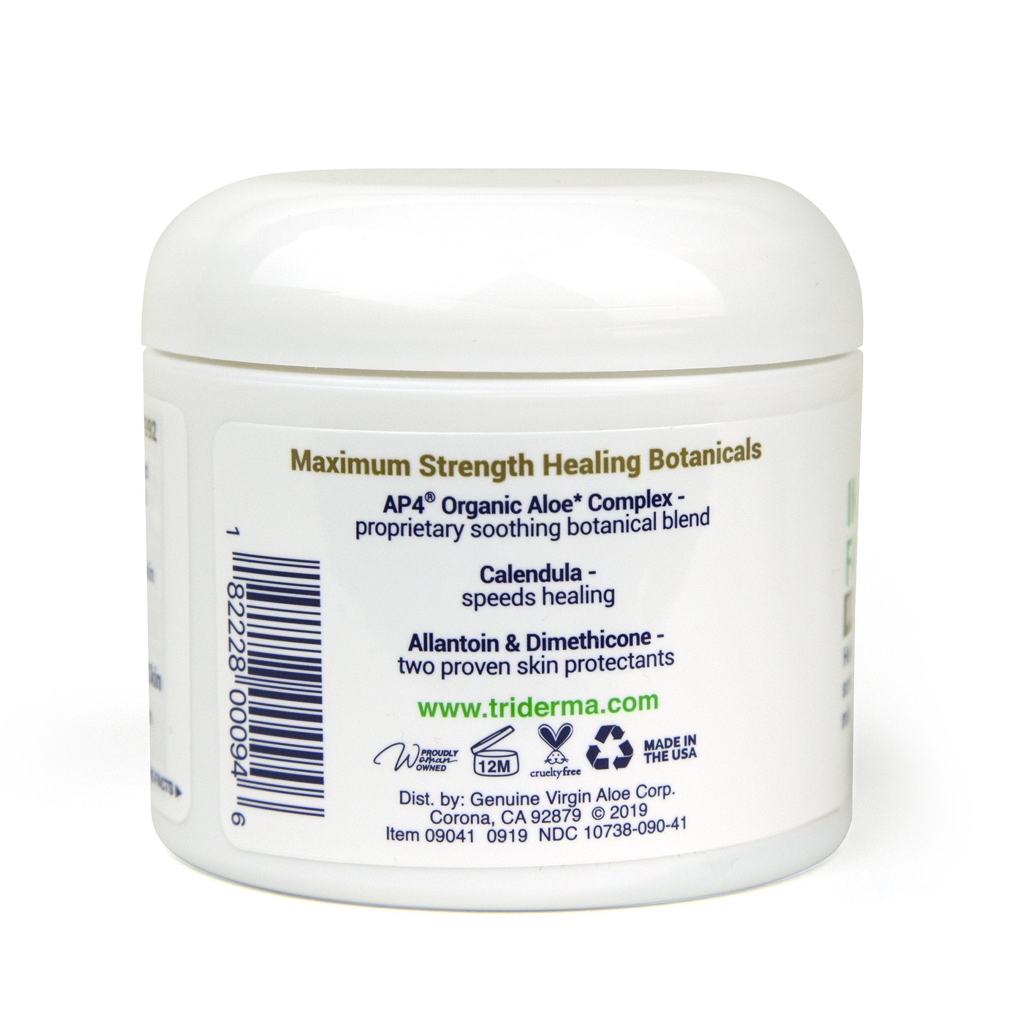 Hand and Body Moisturizer TriDerma® MD Intense Fast Healing 4 oz. Jar Unscented Cream - image 2