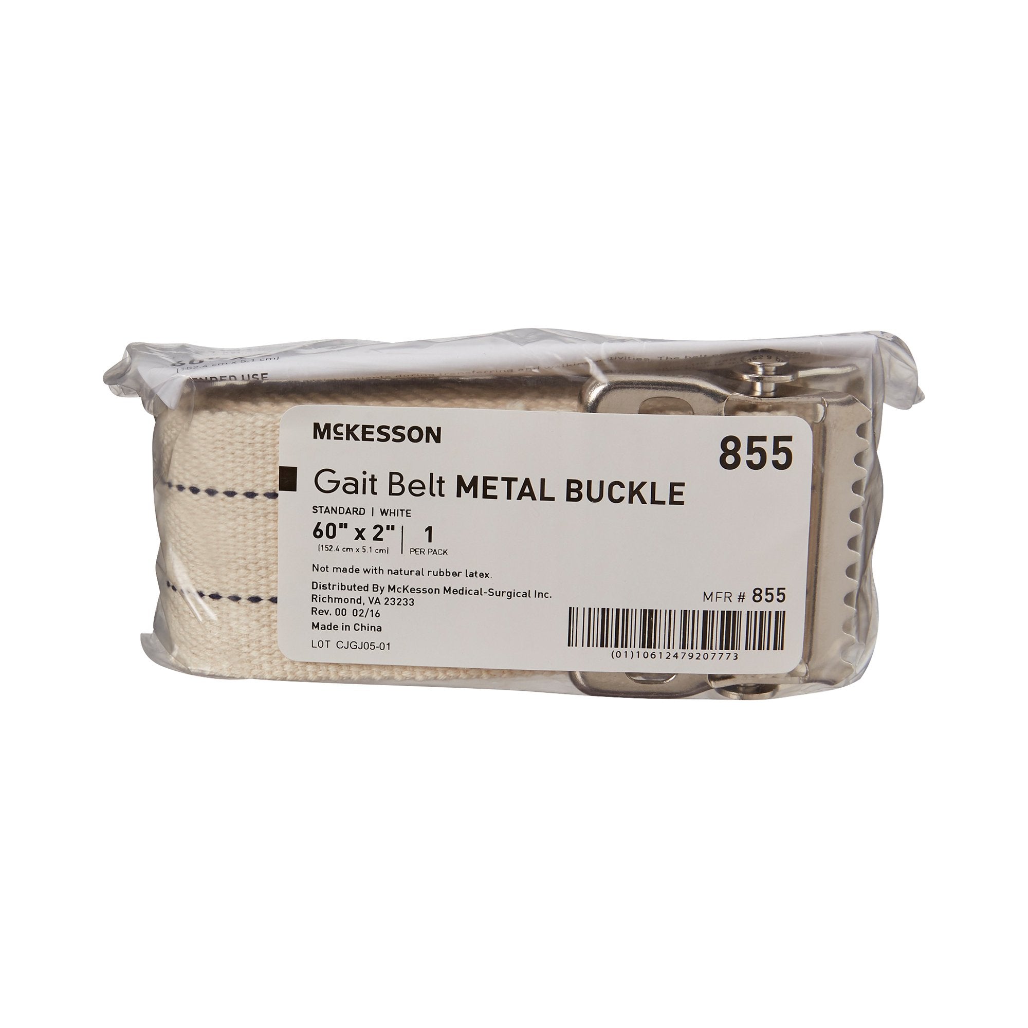 Gait Belt McKesson 60 Inch Length White Polyester - image 3