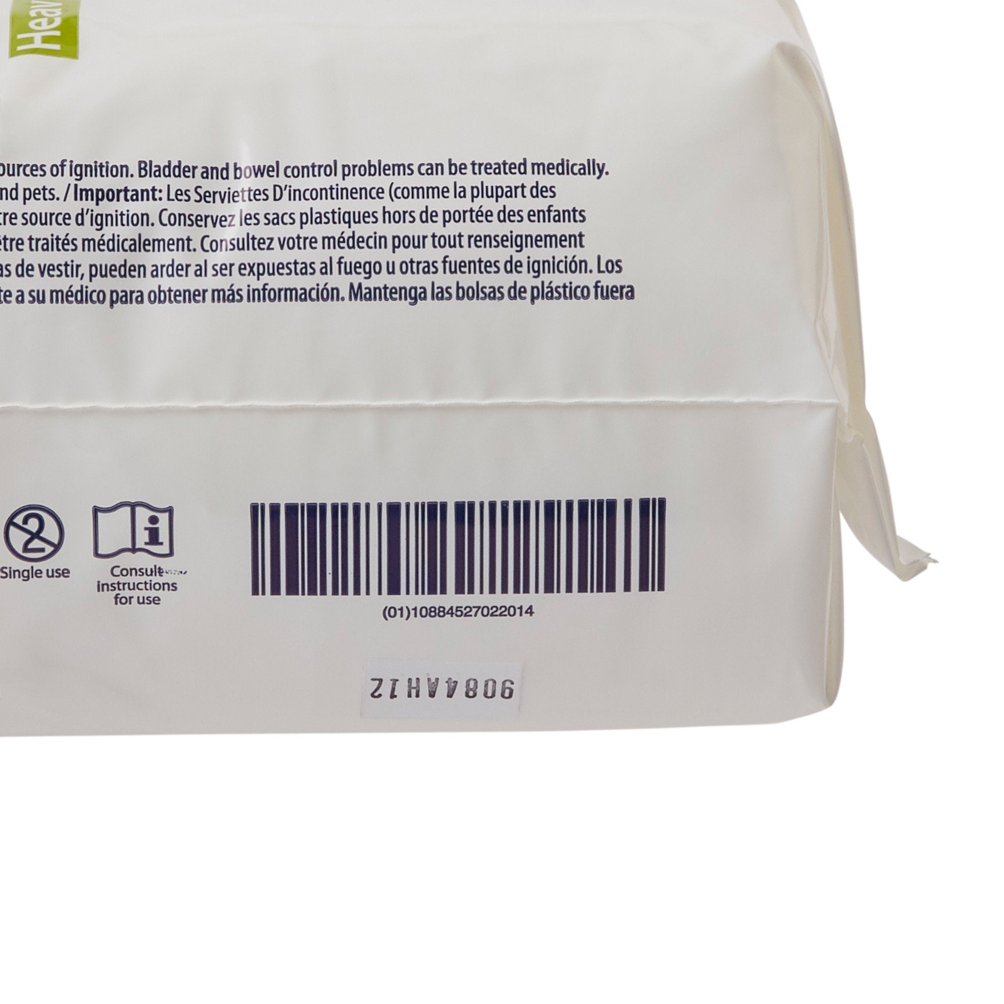 Sure Care Bladder Control Pads, Heavy Absorbency, Adult, Unisex, Disposable, 4 X 12-1/2 Inch (16 Units)