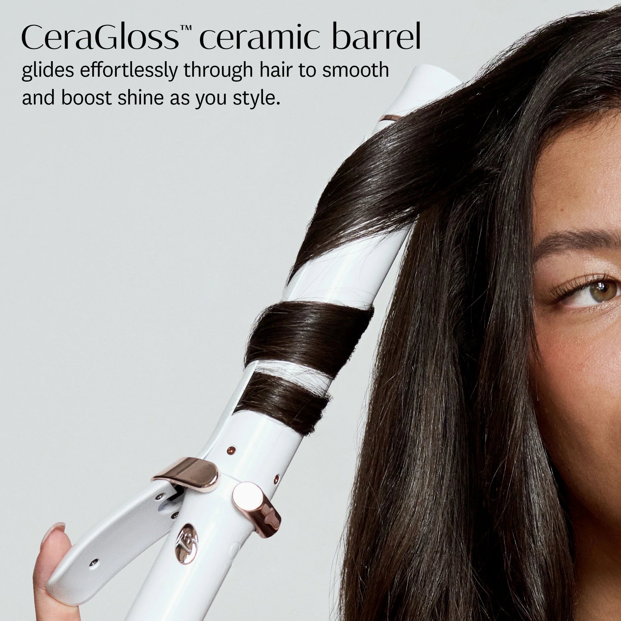 T3 Singlepass Curl X 1.5" Extra-Long Barrel Curling Iron with 9 Heat Settings and Ceramic Barrel for Fast Styling and Lasting Results on All Hair Types