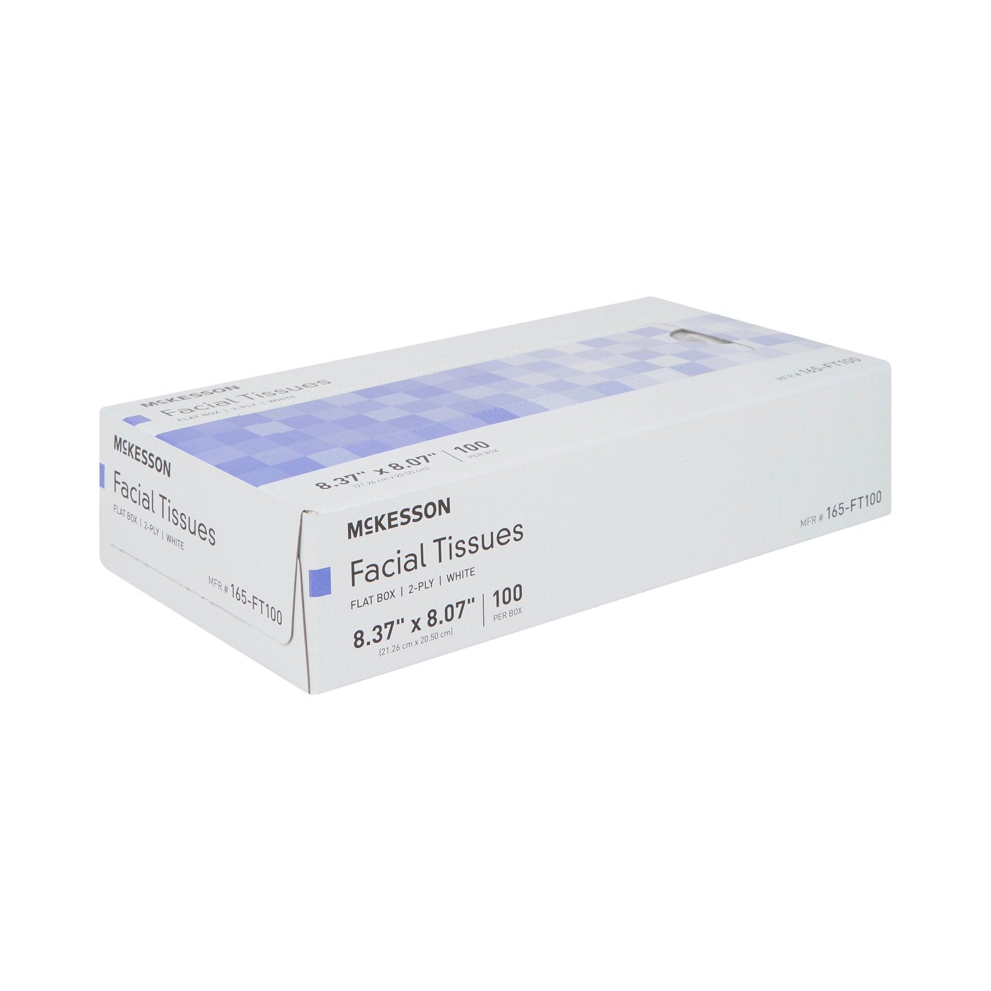 McKesson Two-Ply Facial Tissue Bulk Pack - 3000 Units, Plain White, 8.37x8.07"