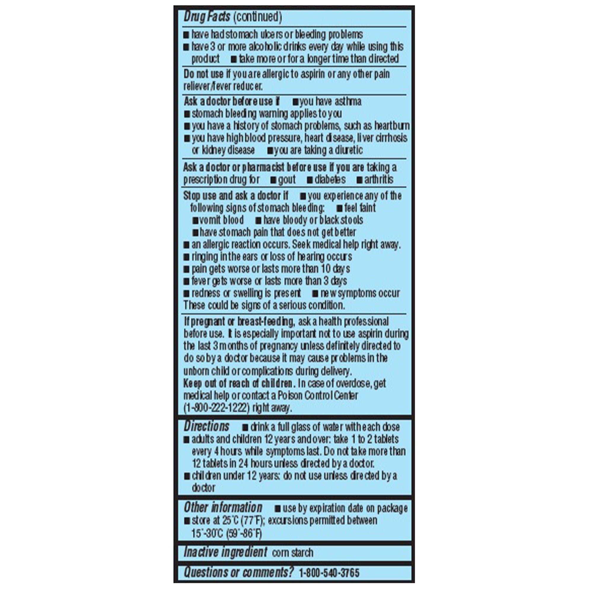 Pain Relief Geri-Care® 325 mg Strength Aspirin Tablet 100 per Bottle - image 4