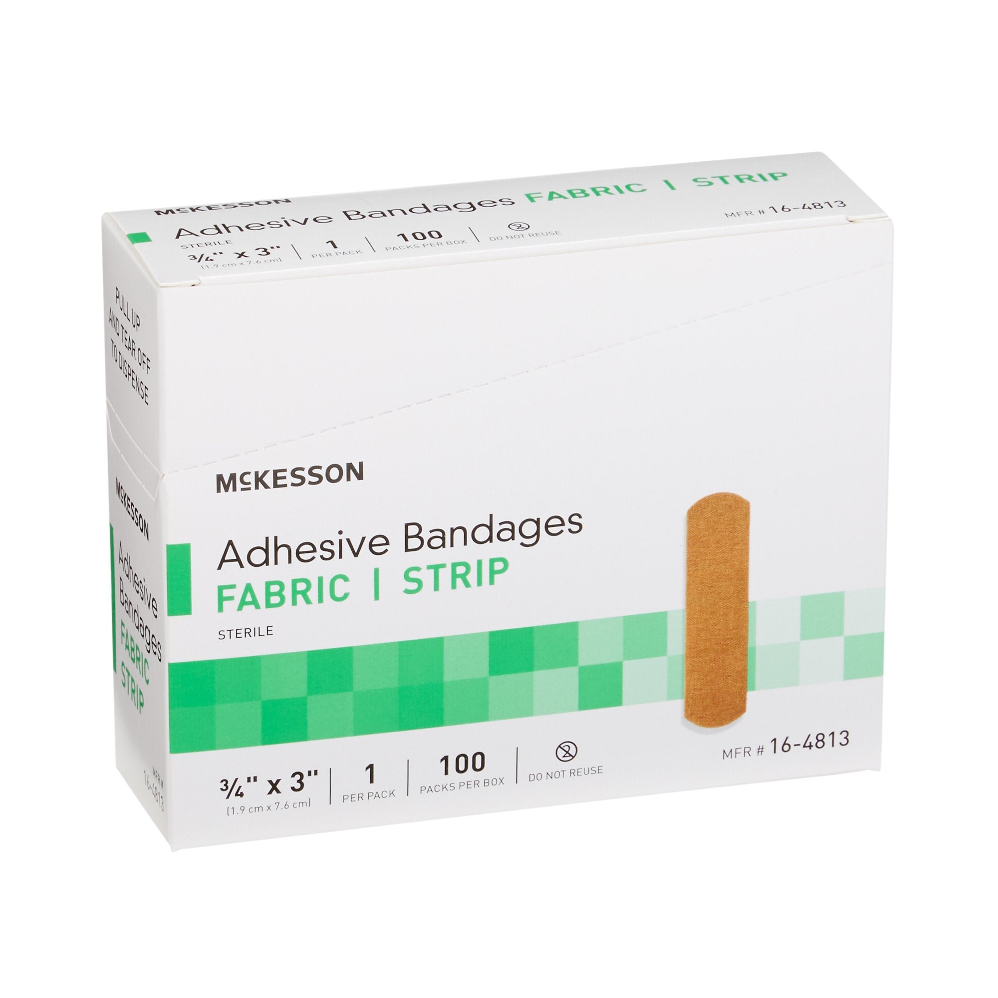 Adhesive Strip McKesson Fabric Tan 3/4 X 3 Inch Sterile - image 6