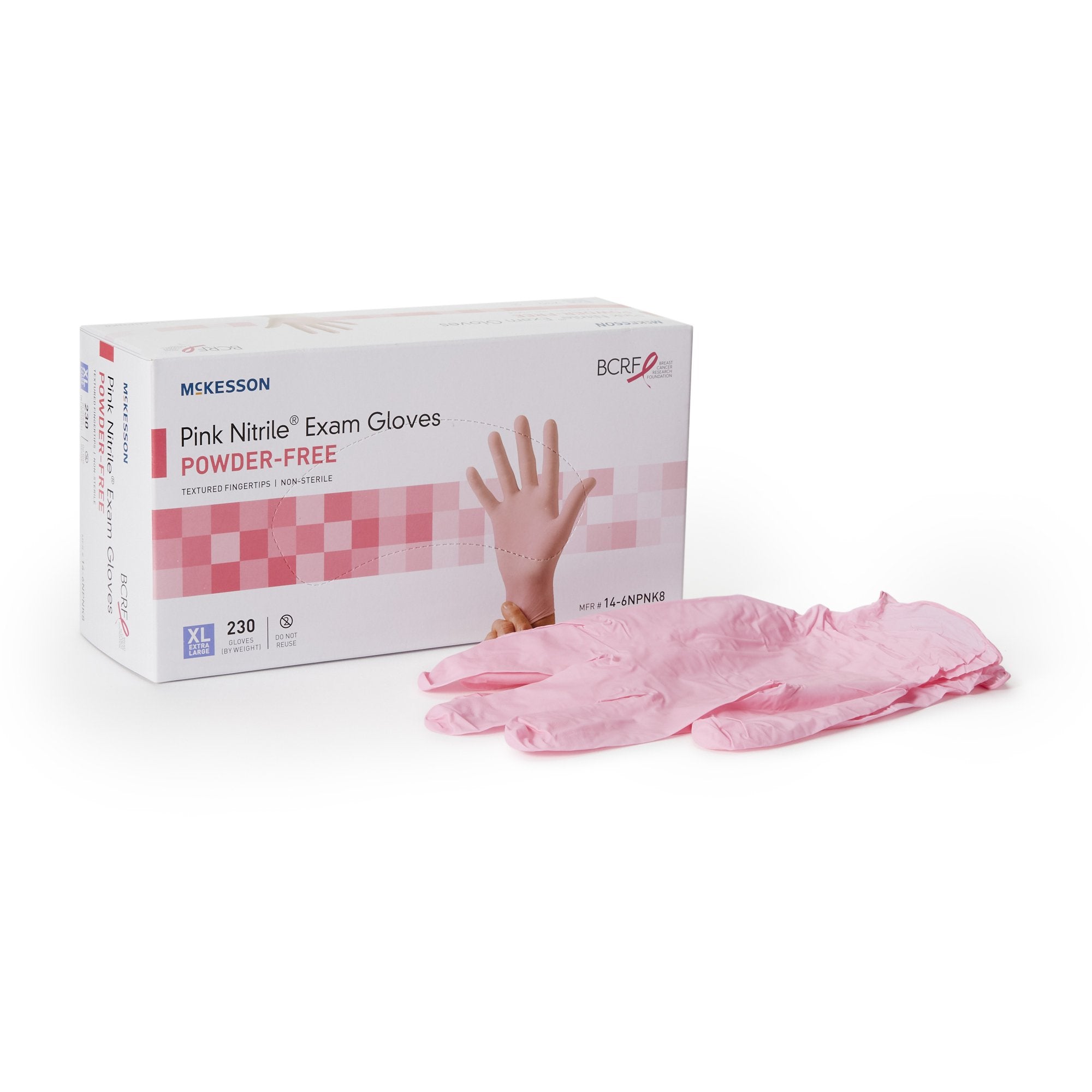 McKesson Pink Nitrile® Nitrile Exam Glove, Extra Large, Pink (230 Units)
