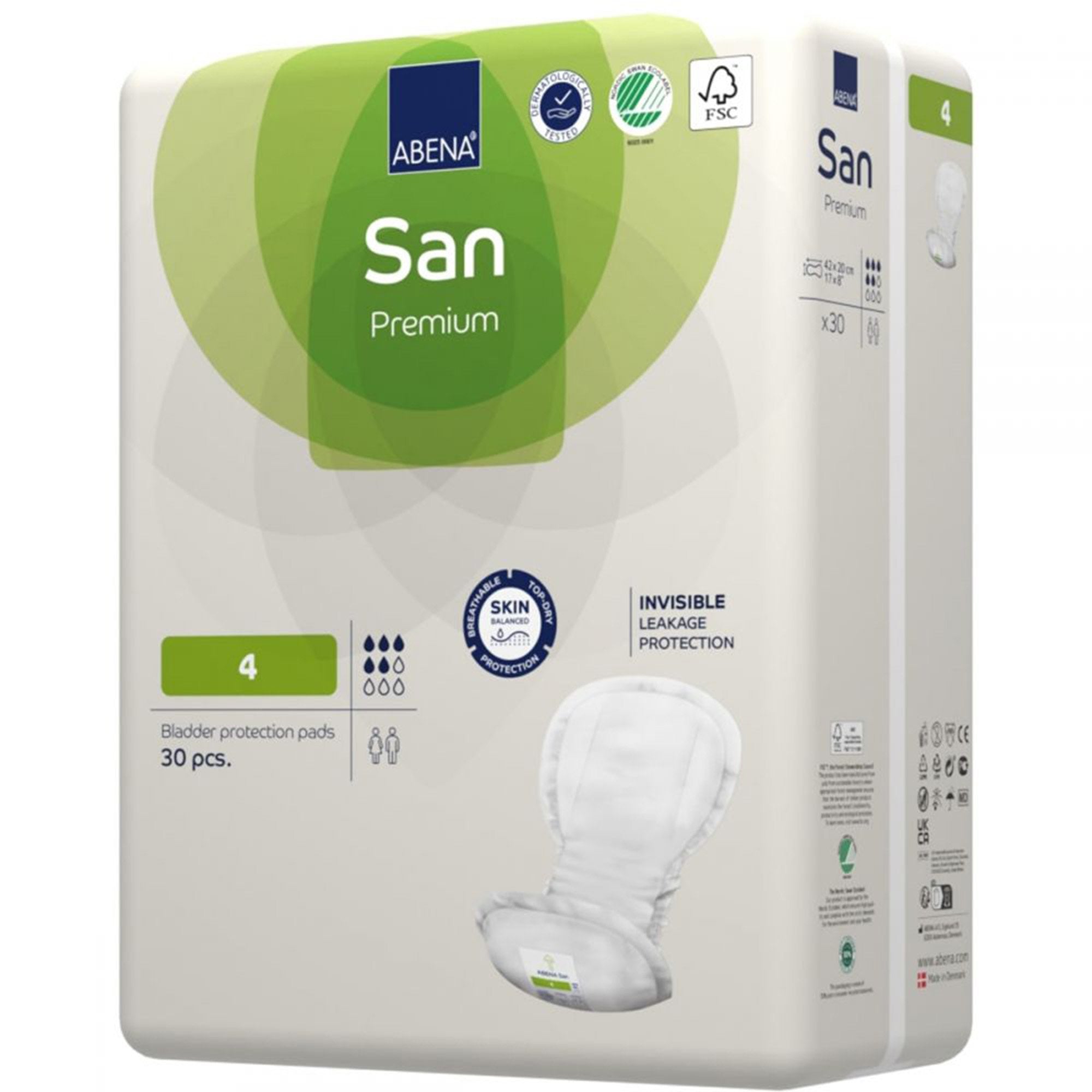 Abena® San Premium Bladder Protection Pads, Size 4 (30 Units)