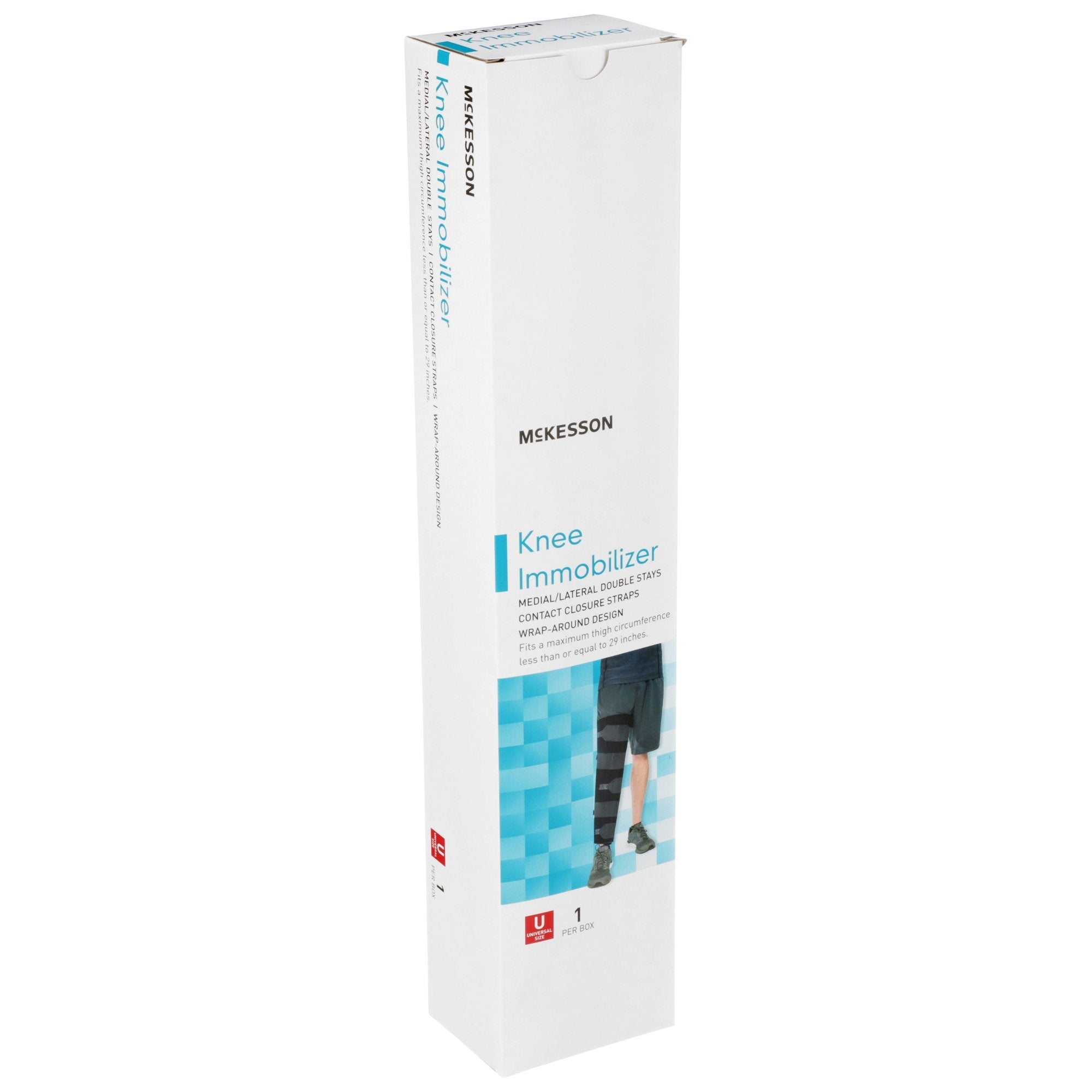 McKesson Knee Immobilizer, 16-Inch Length, One Size Fits Most (1 Unit)