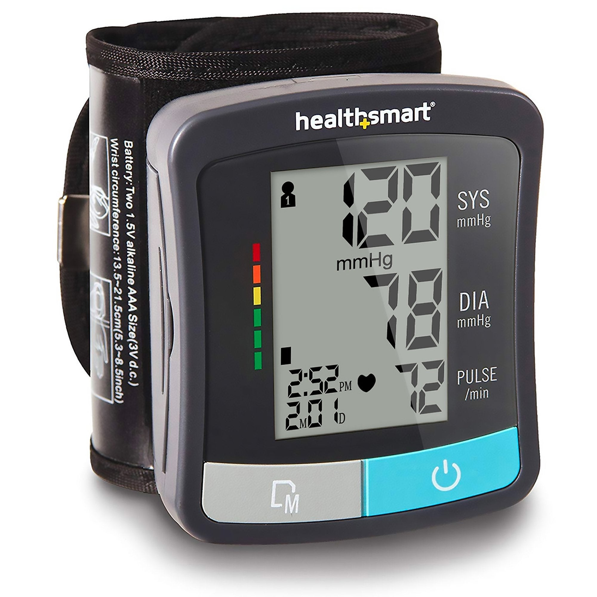 Mabis Digital Blood Pressure Wrist Unit, Adult, One Size (1 Unit)