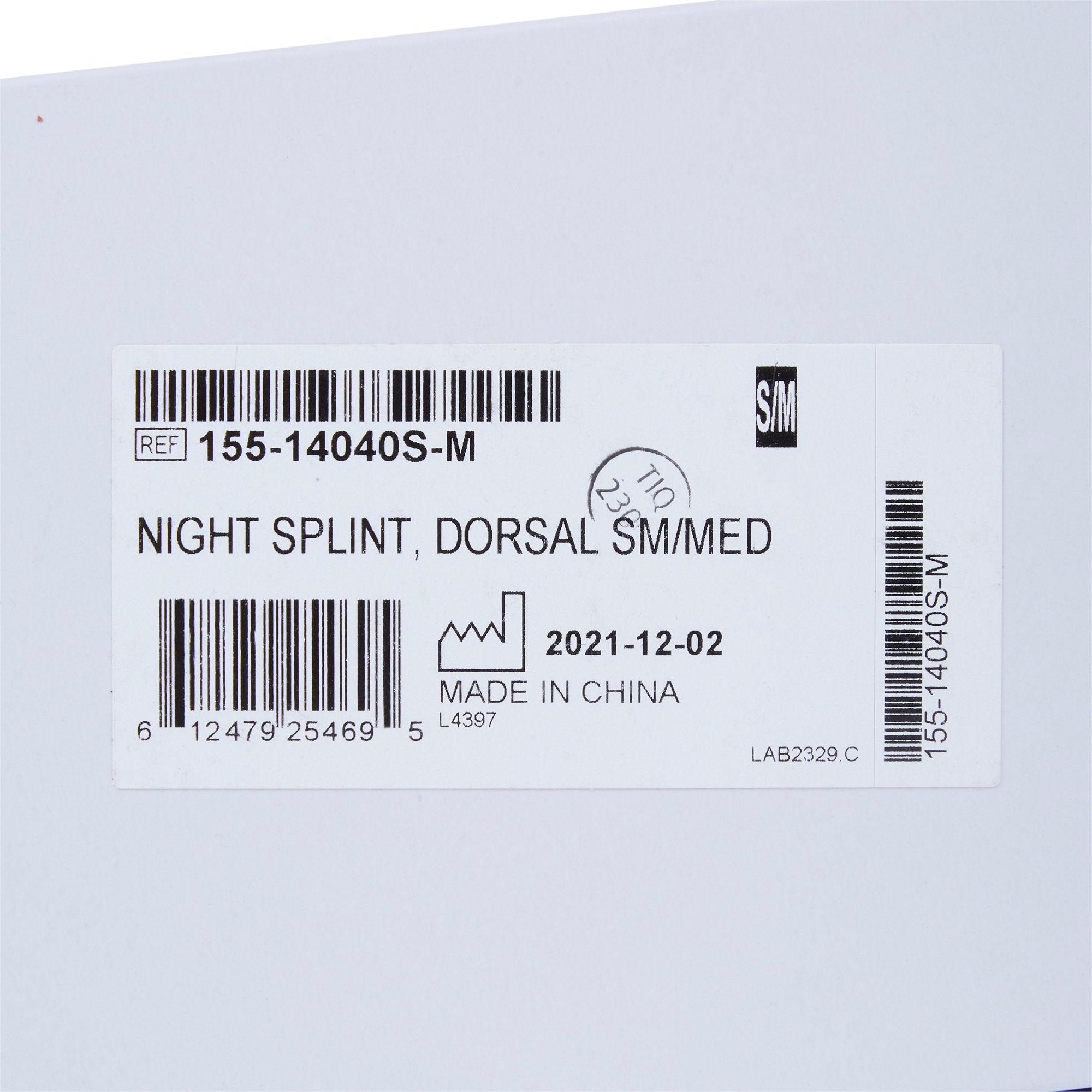McKesson Low Profile Dorsal Night Splint, Small / Medium (1 Unit)