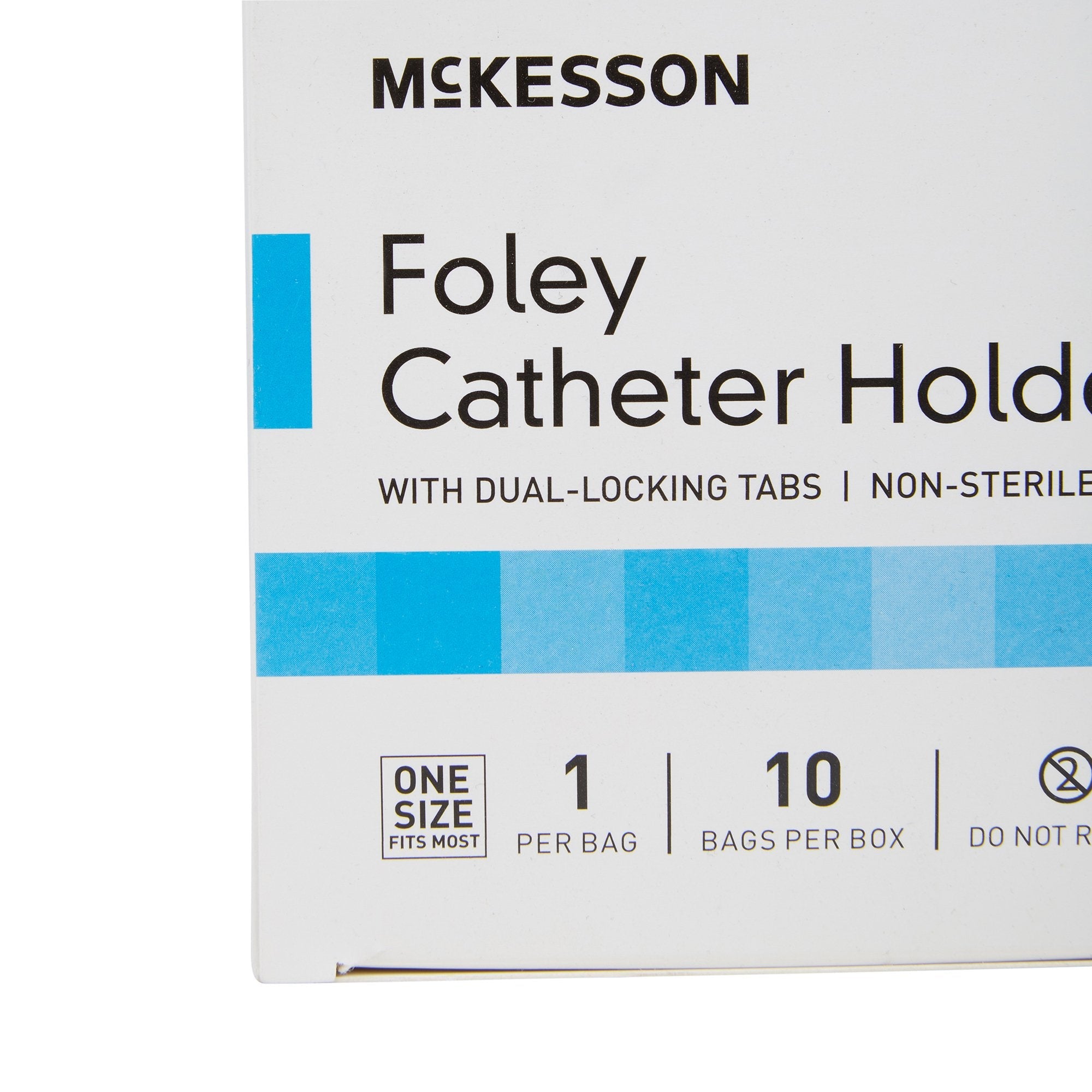 McKesson Foley Catheter Holder Leg Strap, 2x24" Dual-Locking - 100 Pack