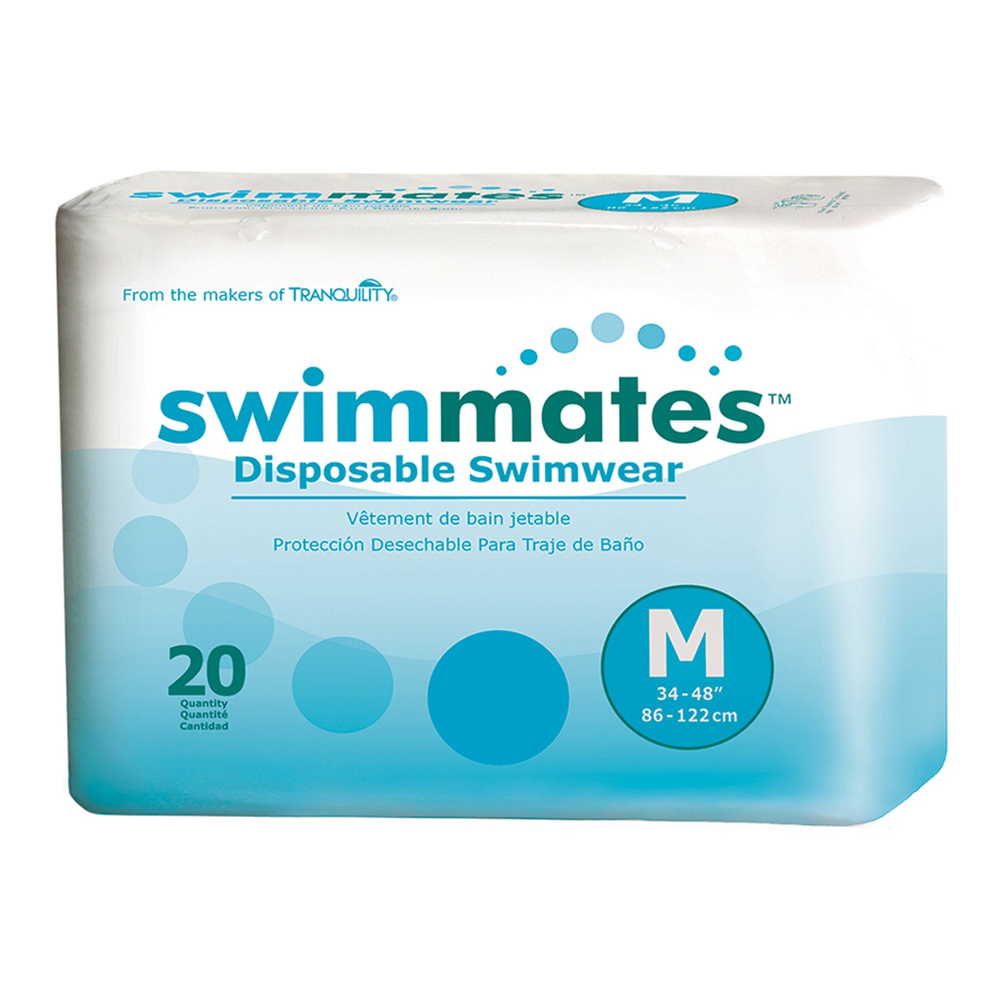 Swimmates™ Bowel Containment Swim Brief, Medium (20 Units)