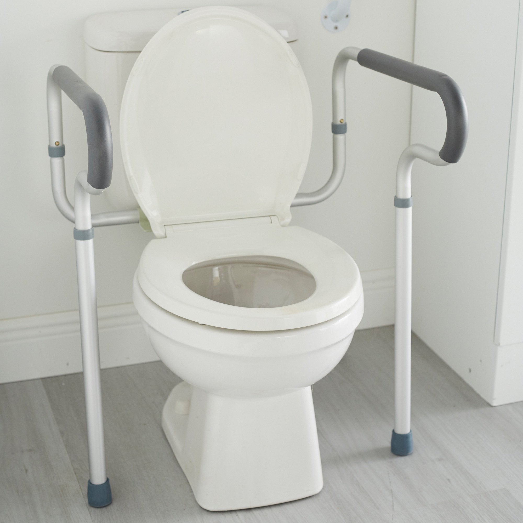 McKesson Toilet Safety Rail, Gray Aluminum (4 Units)