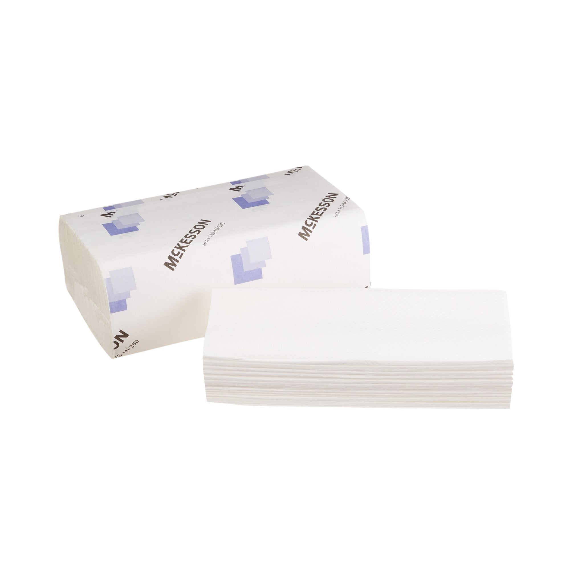 McKesson Multi-Fold Paper Towels, 250-Pack, 1-Ply, 9x9" White Towels