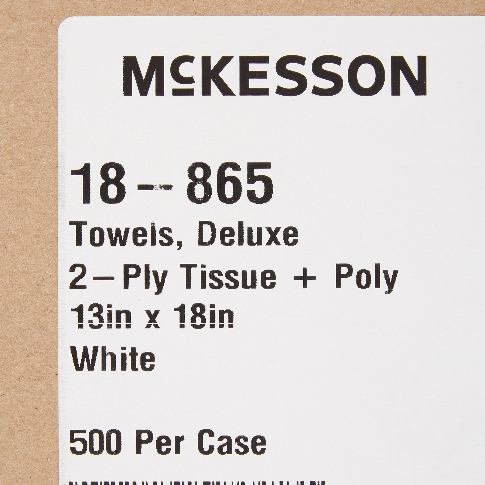 McKesson Nonsterile White Procedure Towels, 13 x 18 Inch (500 Units)