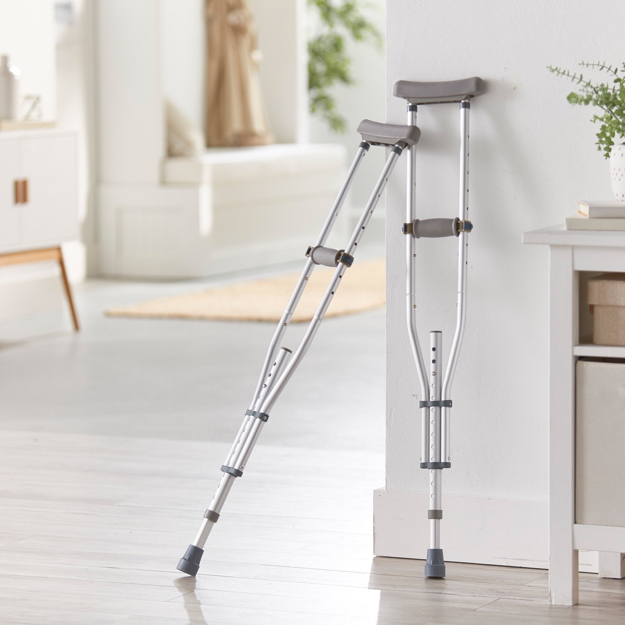 McKesson Underarm Crutches, 4 ft. 6 in. - 6 ft. 6 in. (8 Units)