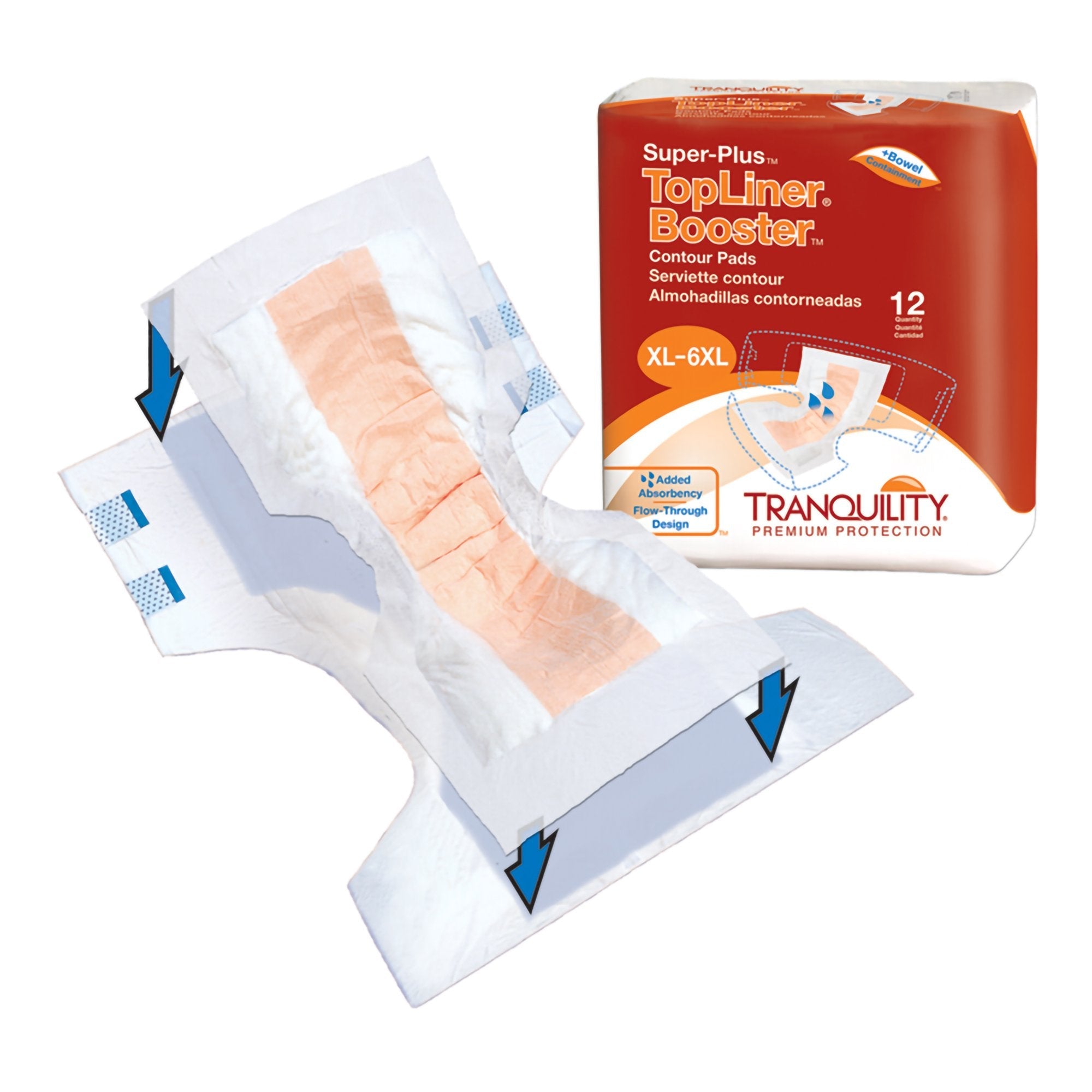TopLiner™ Super Plus 32" Incontinence Booster Pads, Heavy Absorbency (12 Pack)