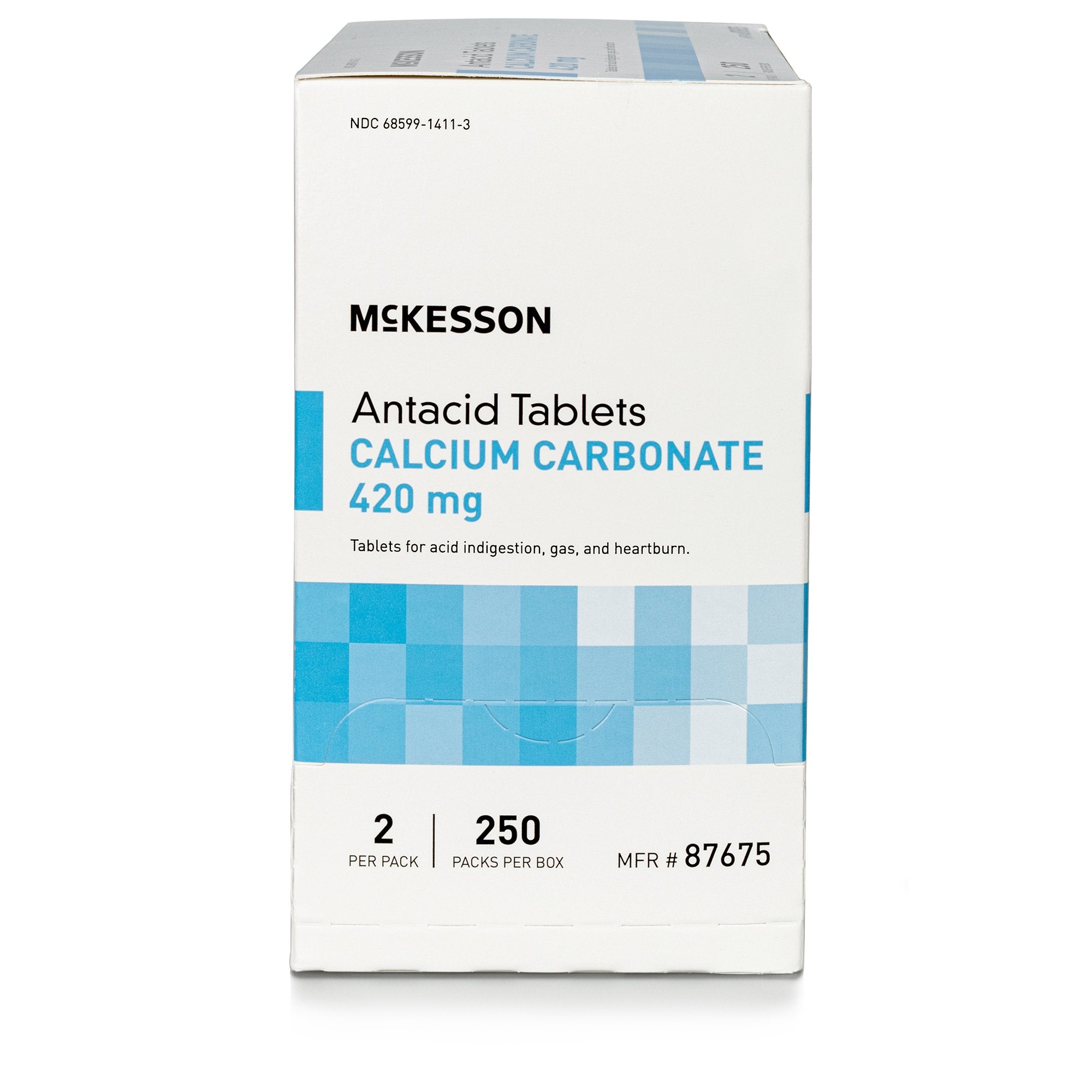 McKesson Calcium Carbonate Antacid (250 Units)