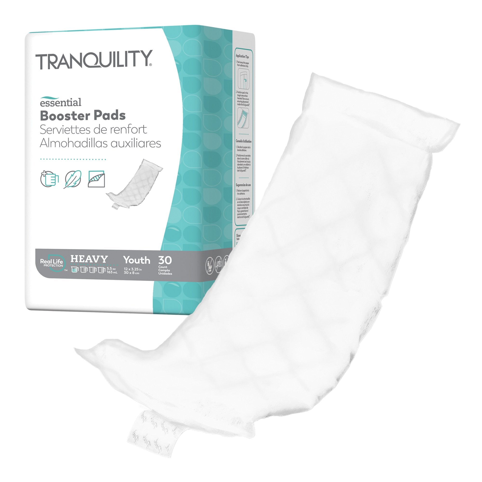 Select® Kids® Diaper Booster Pad, 3¼ x 11½ Inch (30 Units)