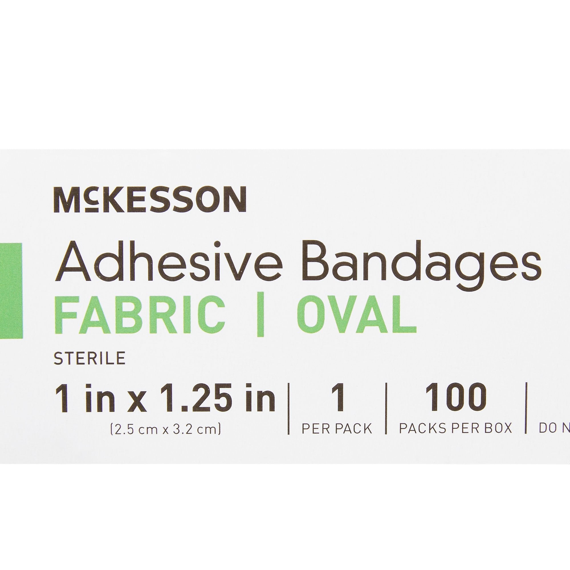 McKesson Oval Tan Adhesive Strip, 1 x 1-1/4 Inch (100 Units)