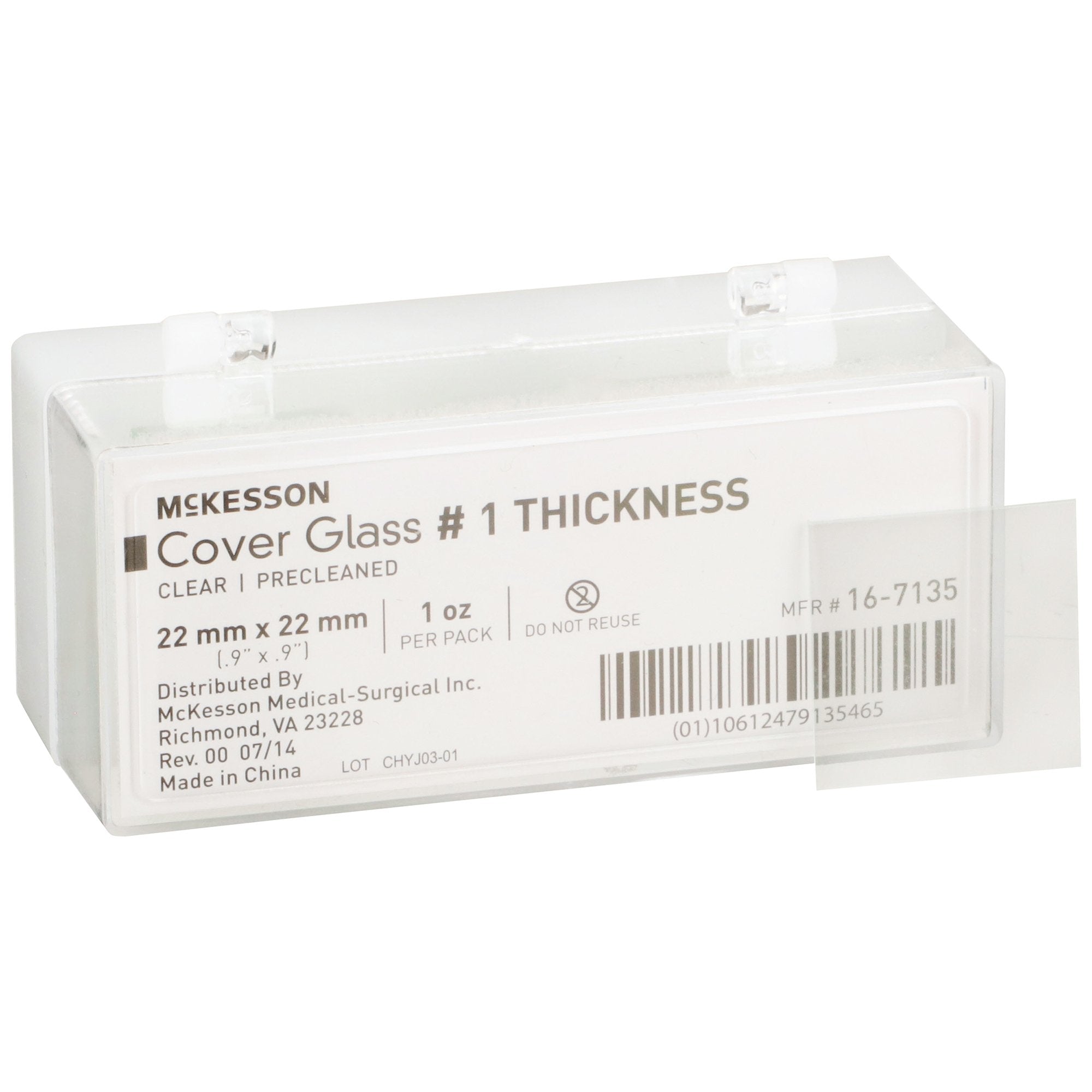 McKesson Cover Glass, 22 x 22 mm (10 Units)