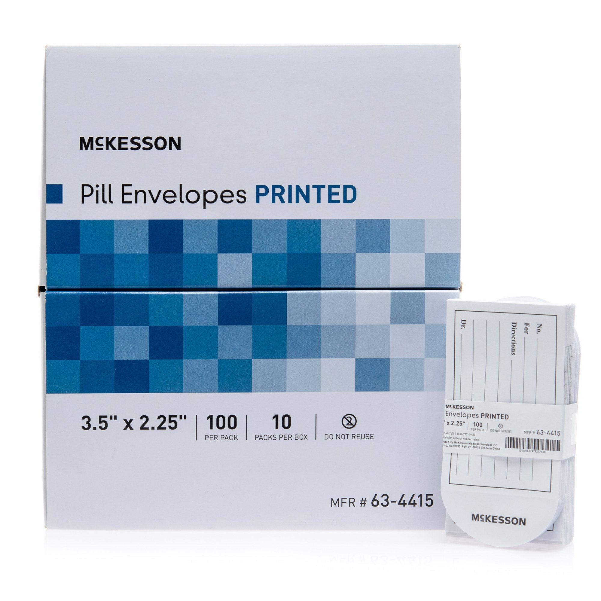 McKesson Pill Envelope, 3½ x 2¼ Inch (10 Units)