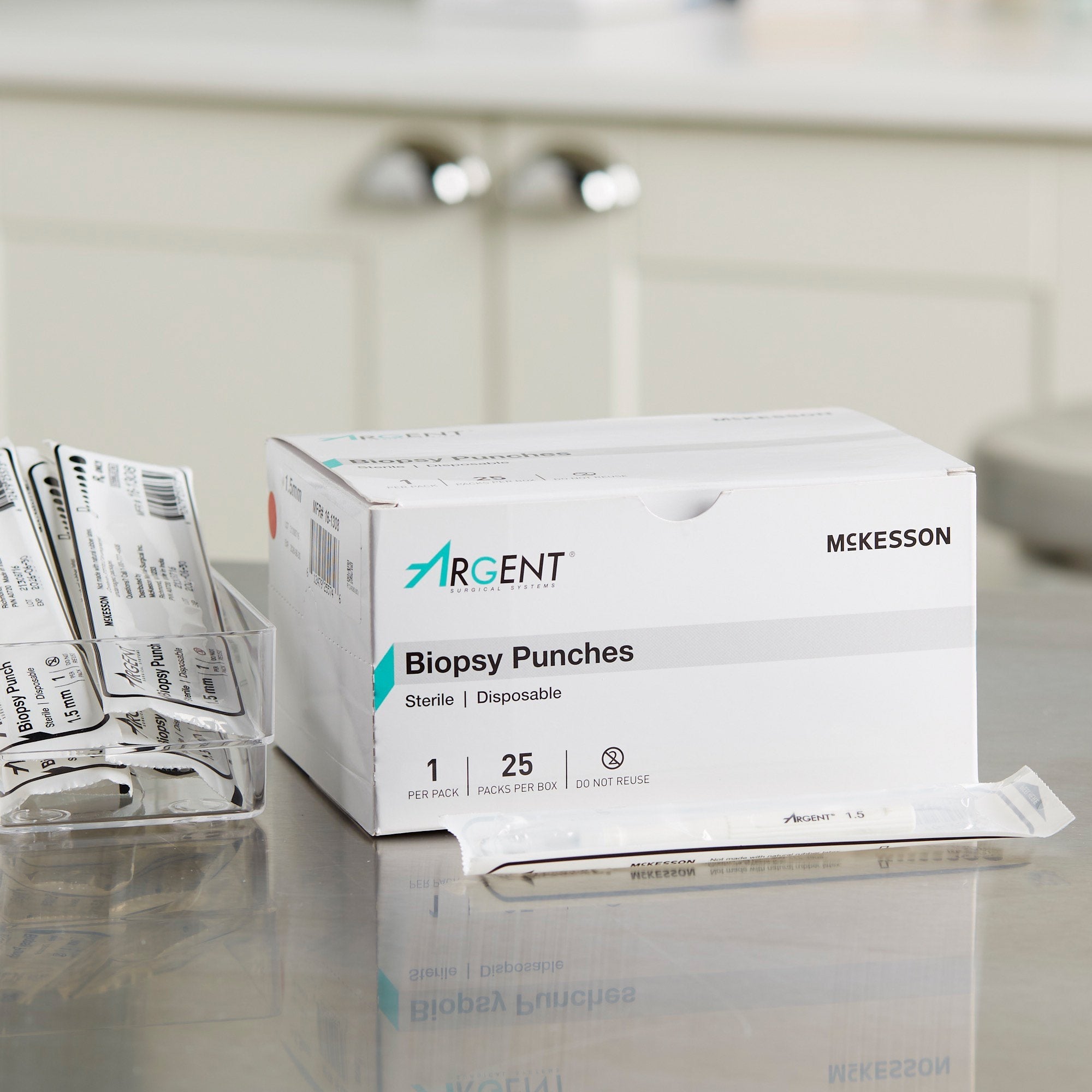 Biopsy Punch McKesson Argent™ Dermal 1.5 mm (25 Units)