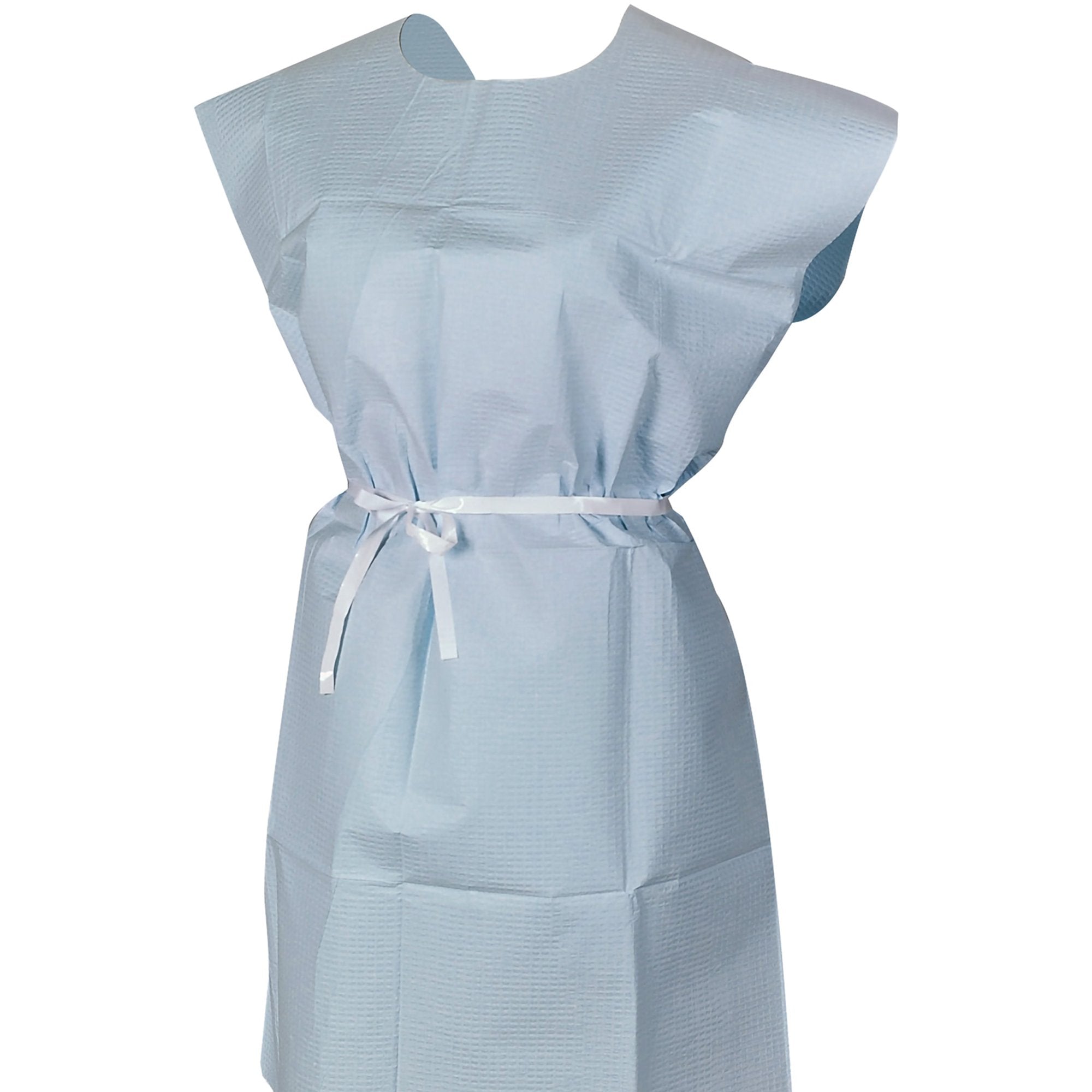 McKesson Patient Exam Gown, 30 x 42 in., Blue (50 Units)