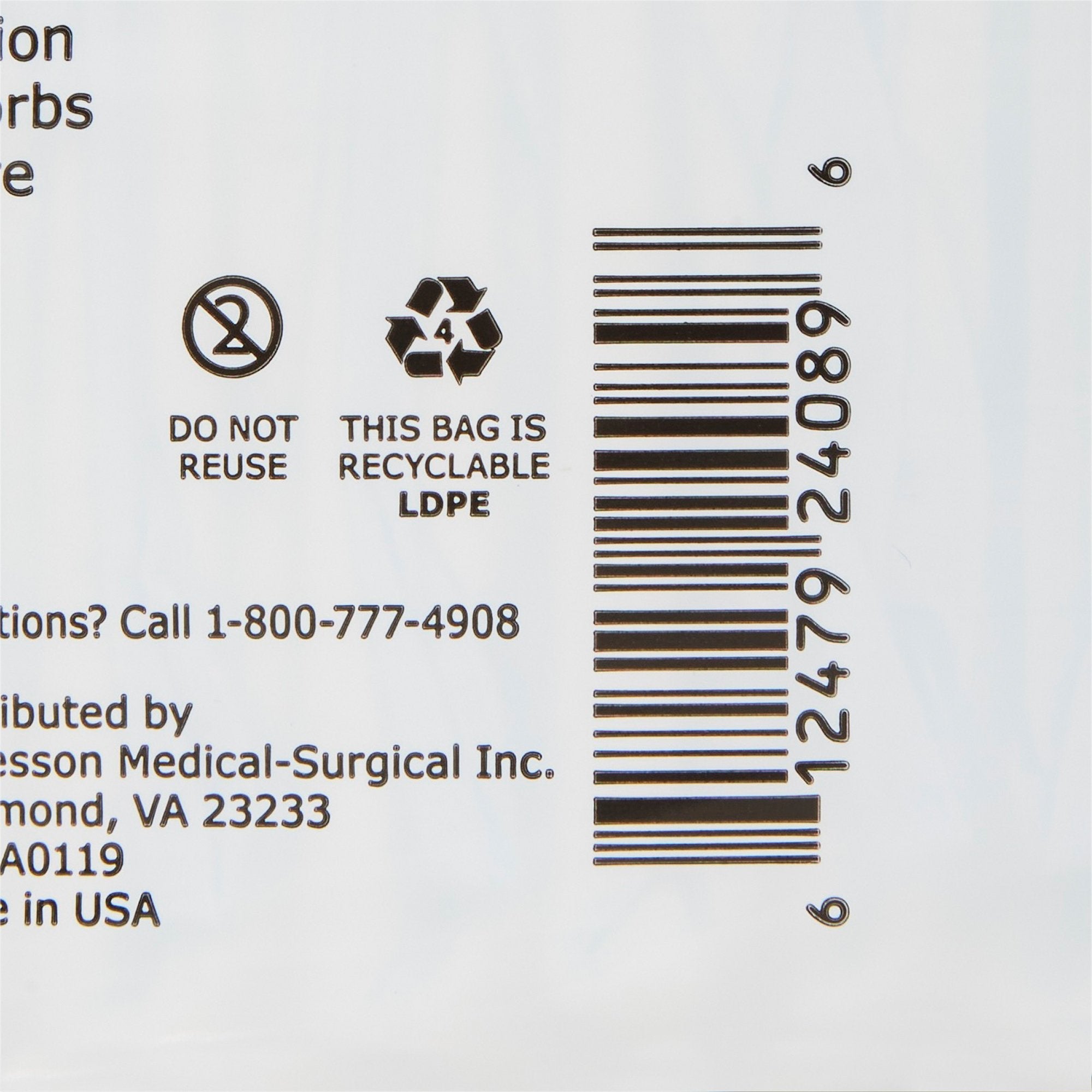 McKesson Super Moderate Absorbency Incontinence Brief, Large (18 Units)