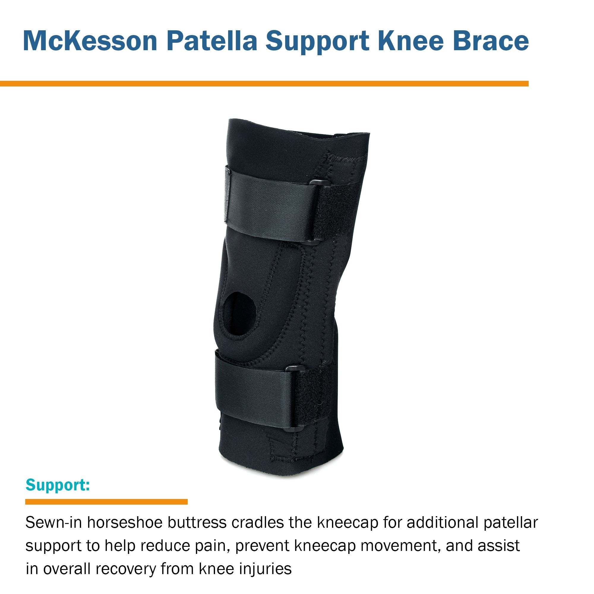 McKesson Patella Support Knee Brace, Medium (1 Unit)