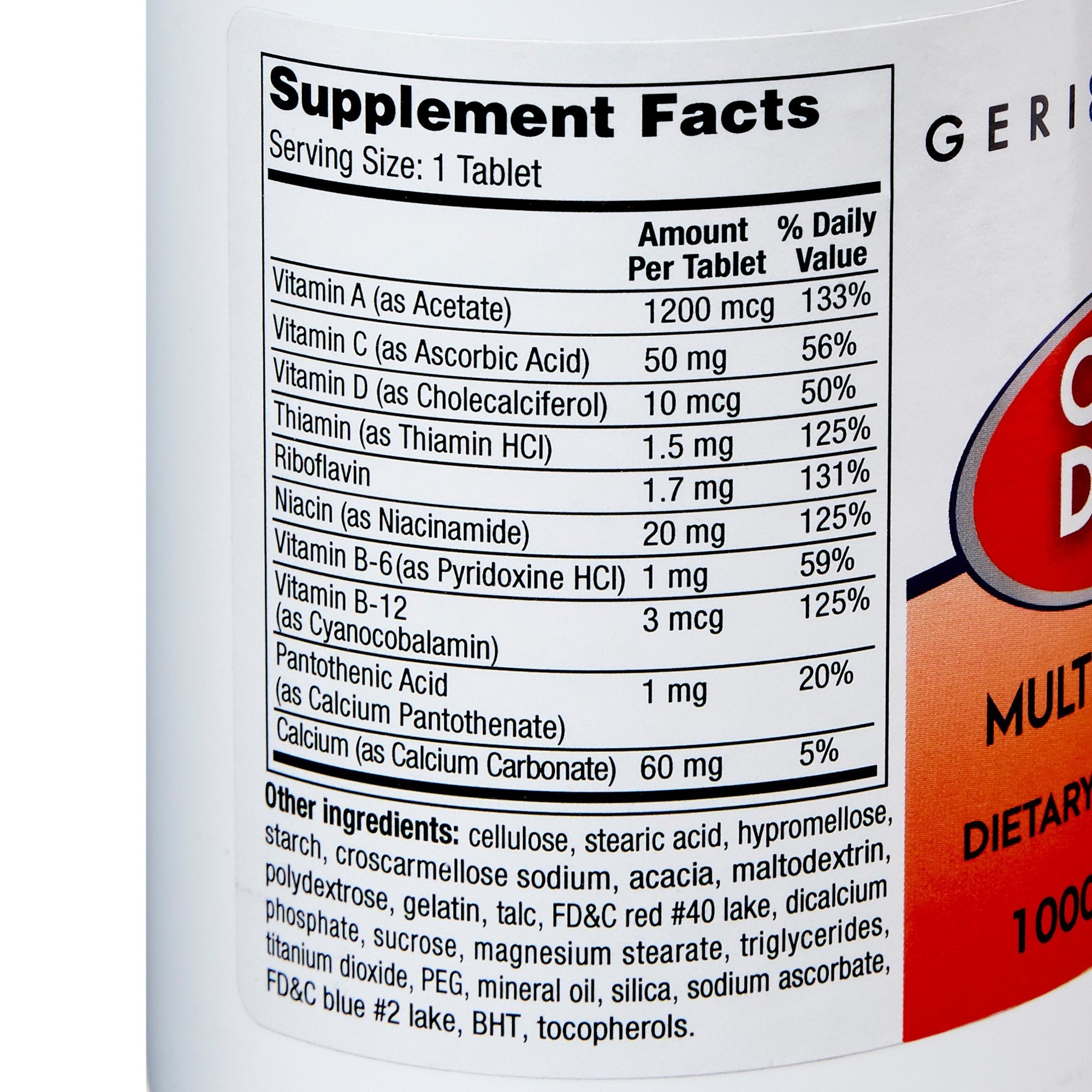 Geri-Care® One-Daily Multivitamin Supplement (1 Unit)