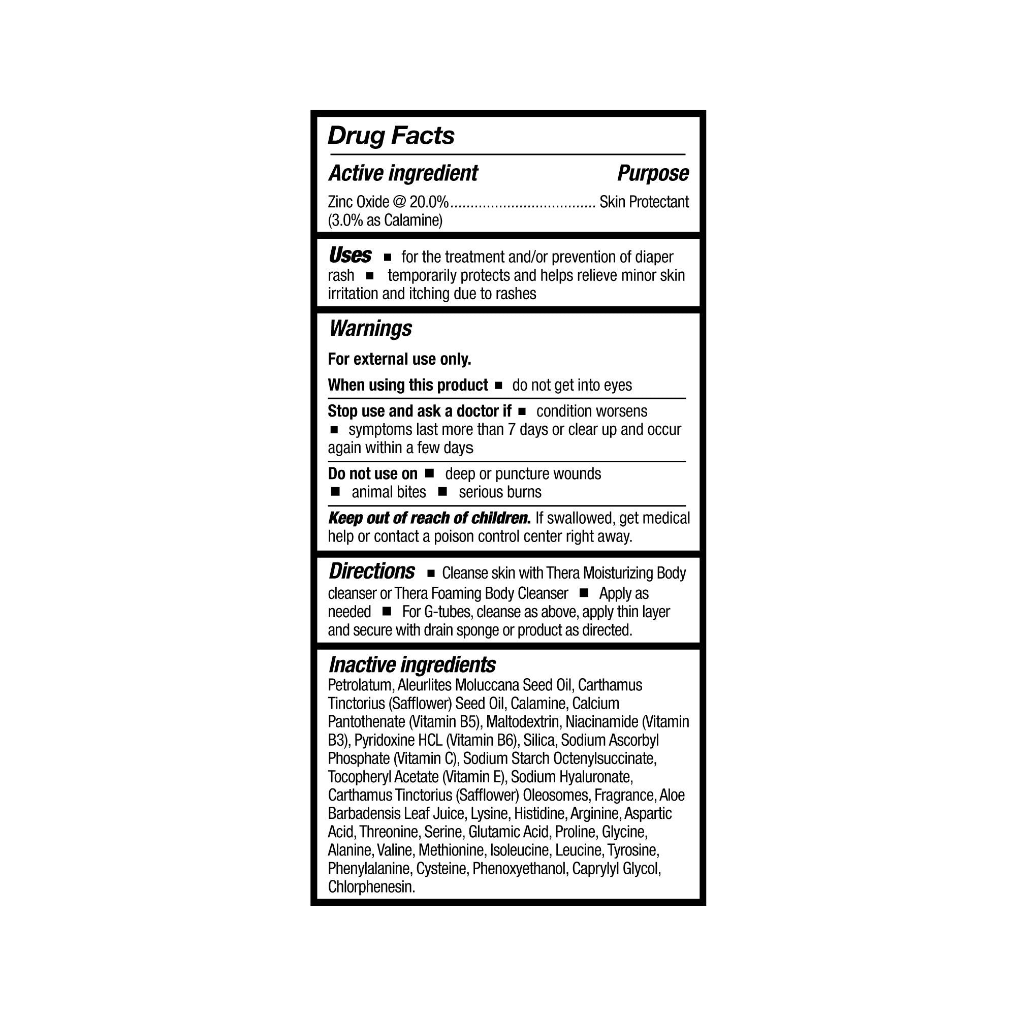 McKesson Thera® Calazinc Body Shield Cream, 4 oz - Skin Protectant