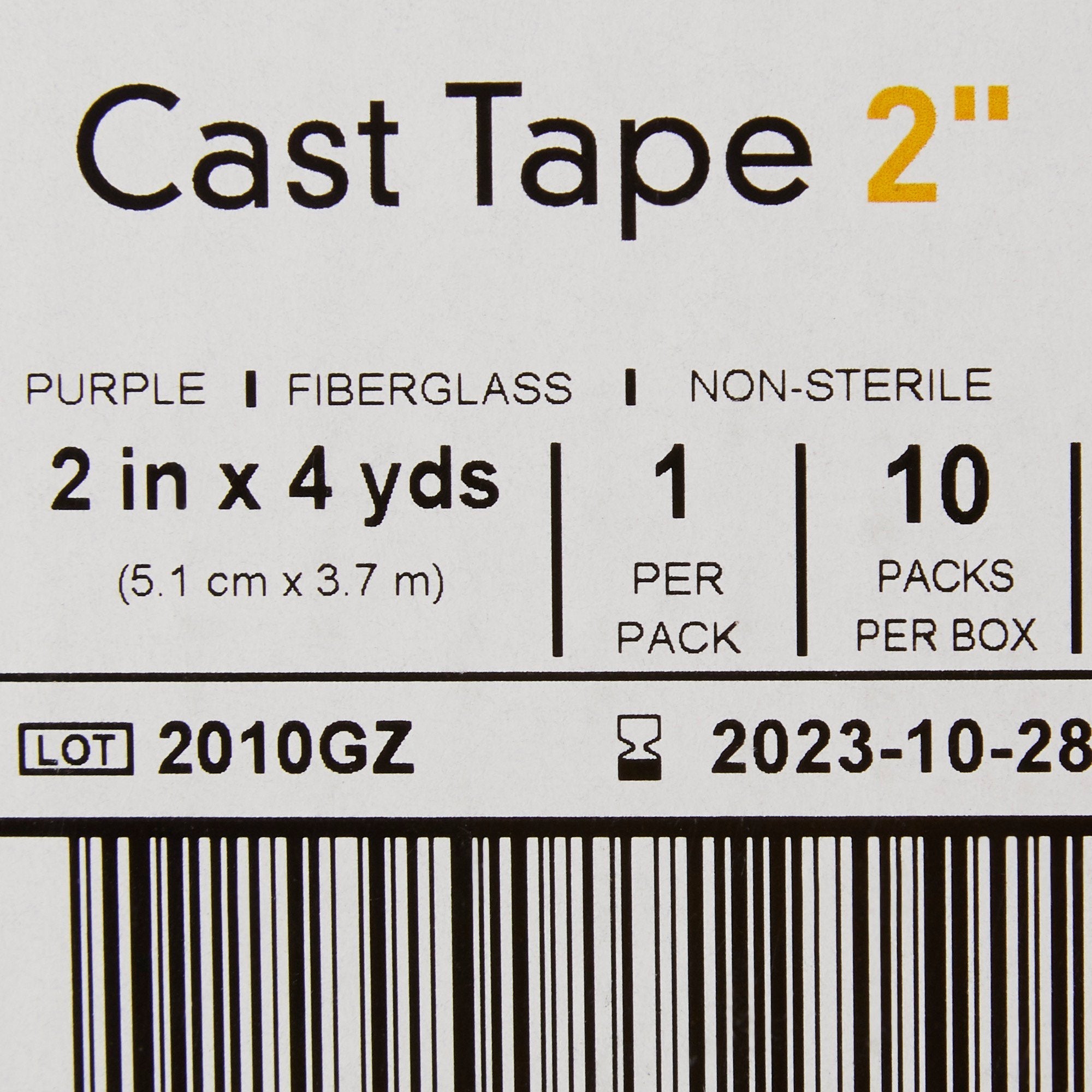 McKesson Purple Cast Tape, 2 Inch x 4 Yard (10 Units)