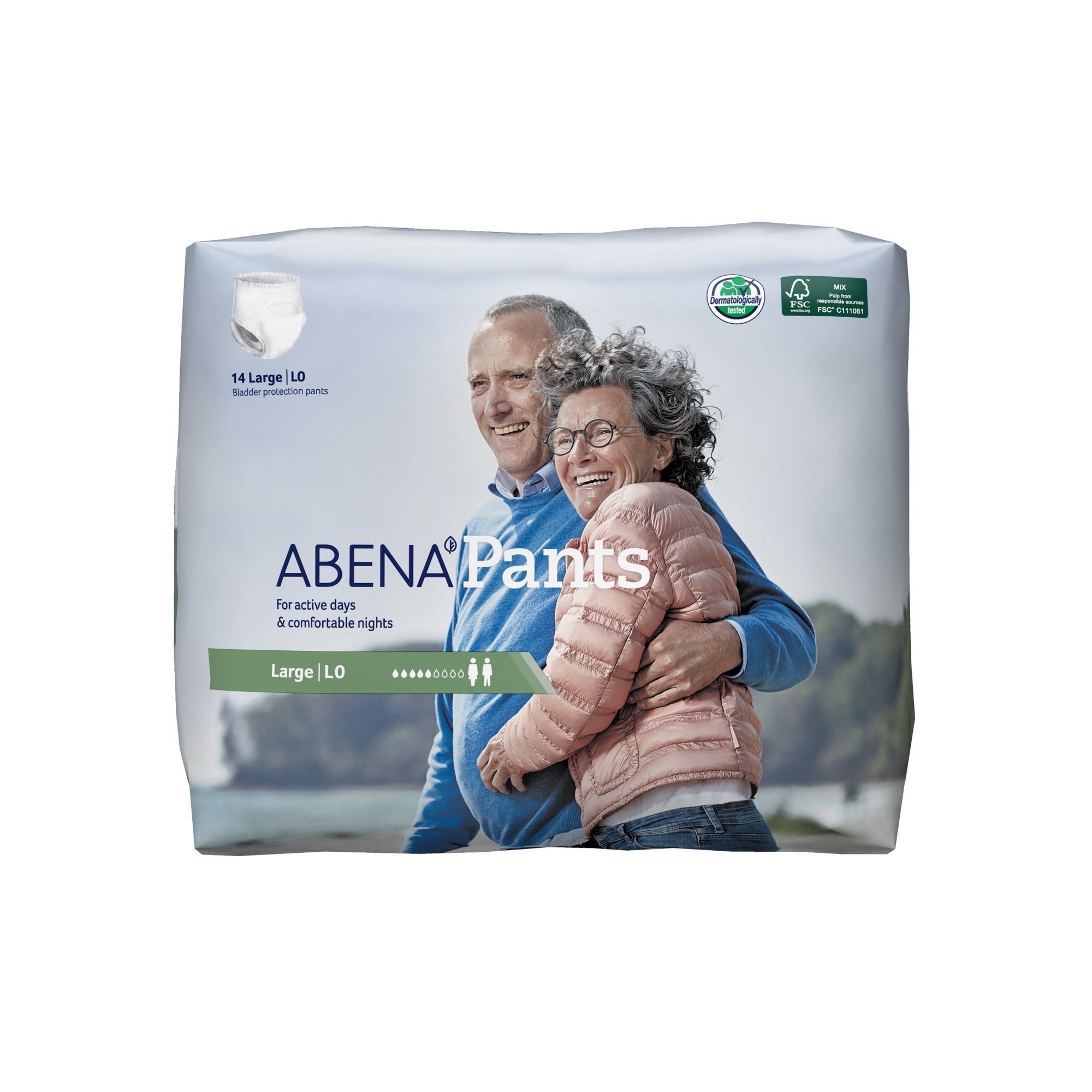 Abena® Pants L0 Absorbent Underwear, Large (14 Units)