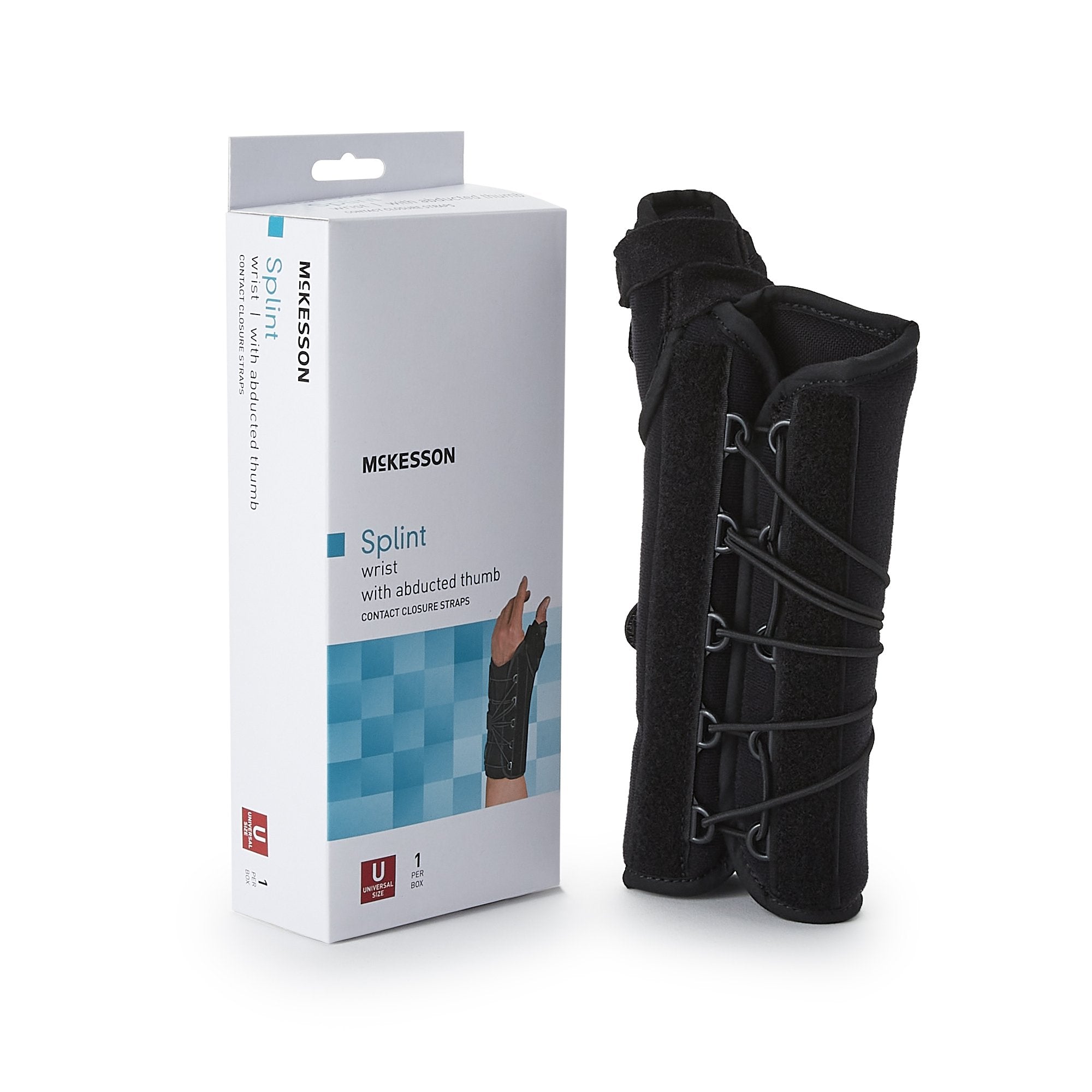 McKesson Right Wrist Splint with Abducted Thumb, One Size Fits Most (1 Unit)