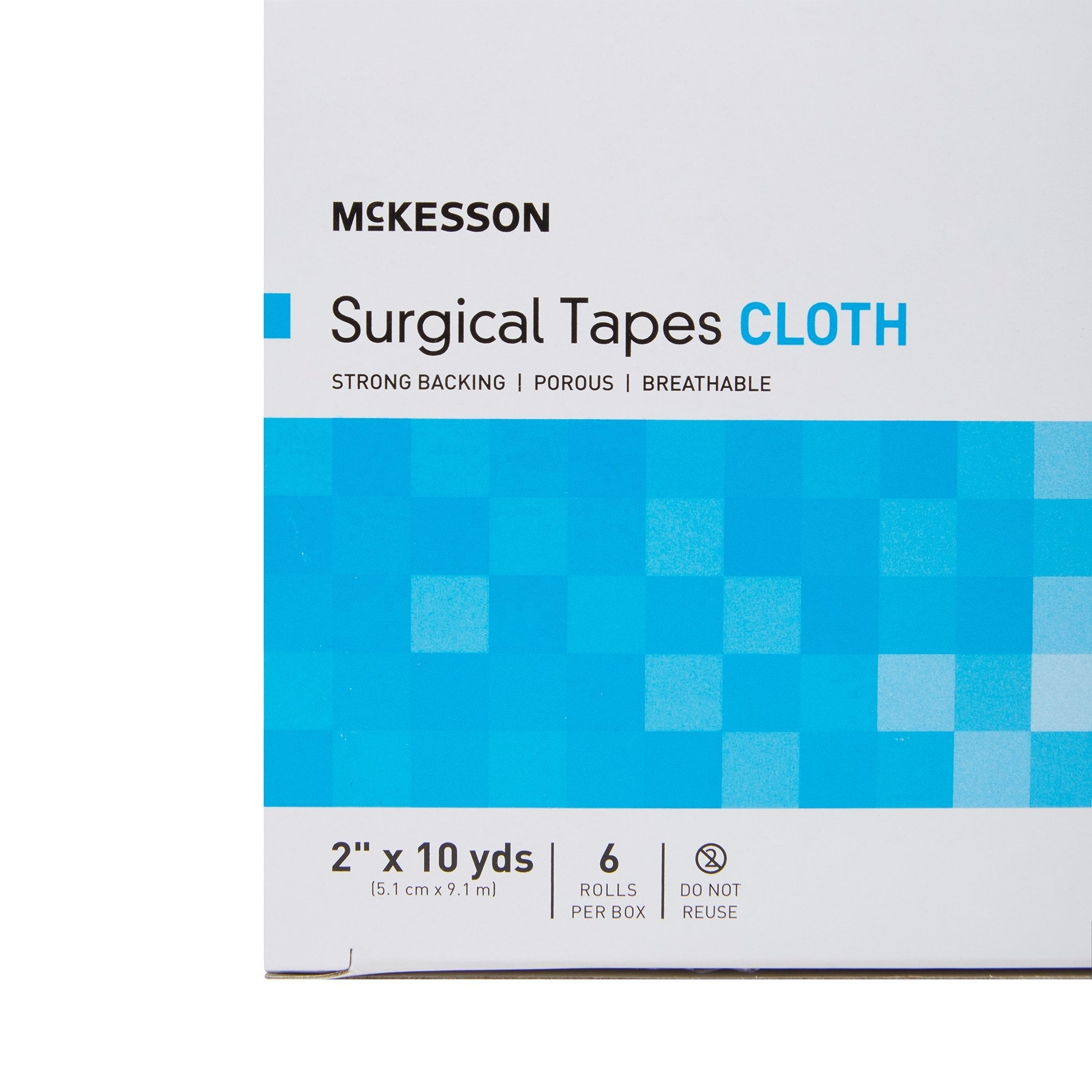 McKesson Silk-Like Cloth Medical Tape, 2 Inch x 10 Yard, White (6 Units)