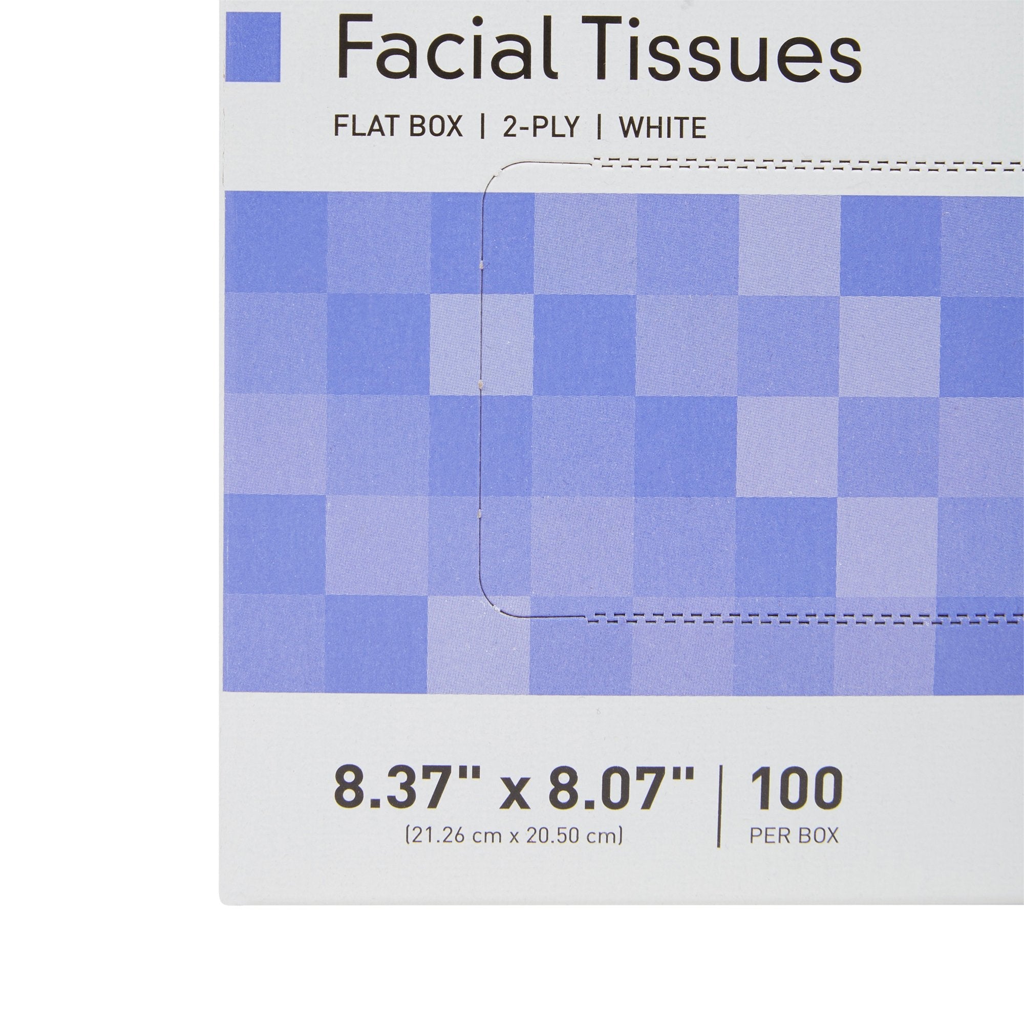 McKesson Facial Tissue 2-Ply White 8.37 x 8.07" - Bulk Pack of 100