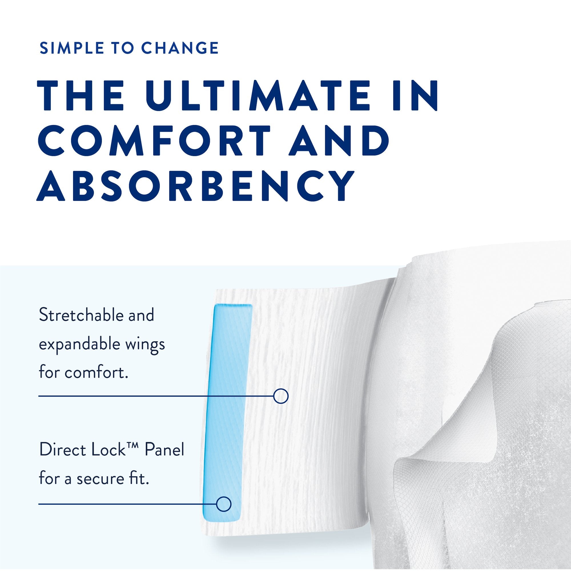 Prevail Air™ Stretchable Incontinence Briefs, Ultimate Plus Absorbency, Size 1