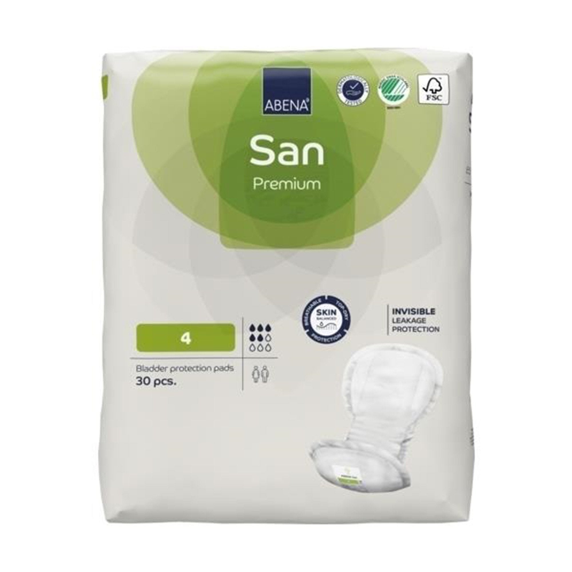 Abena® San Premium Bladder Protection Pads, Size 4 (30 Units)
