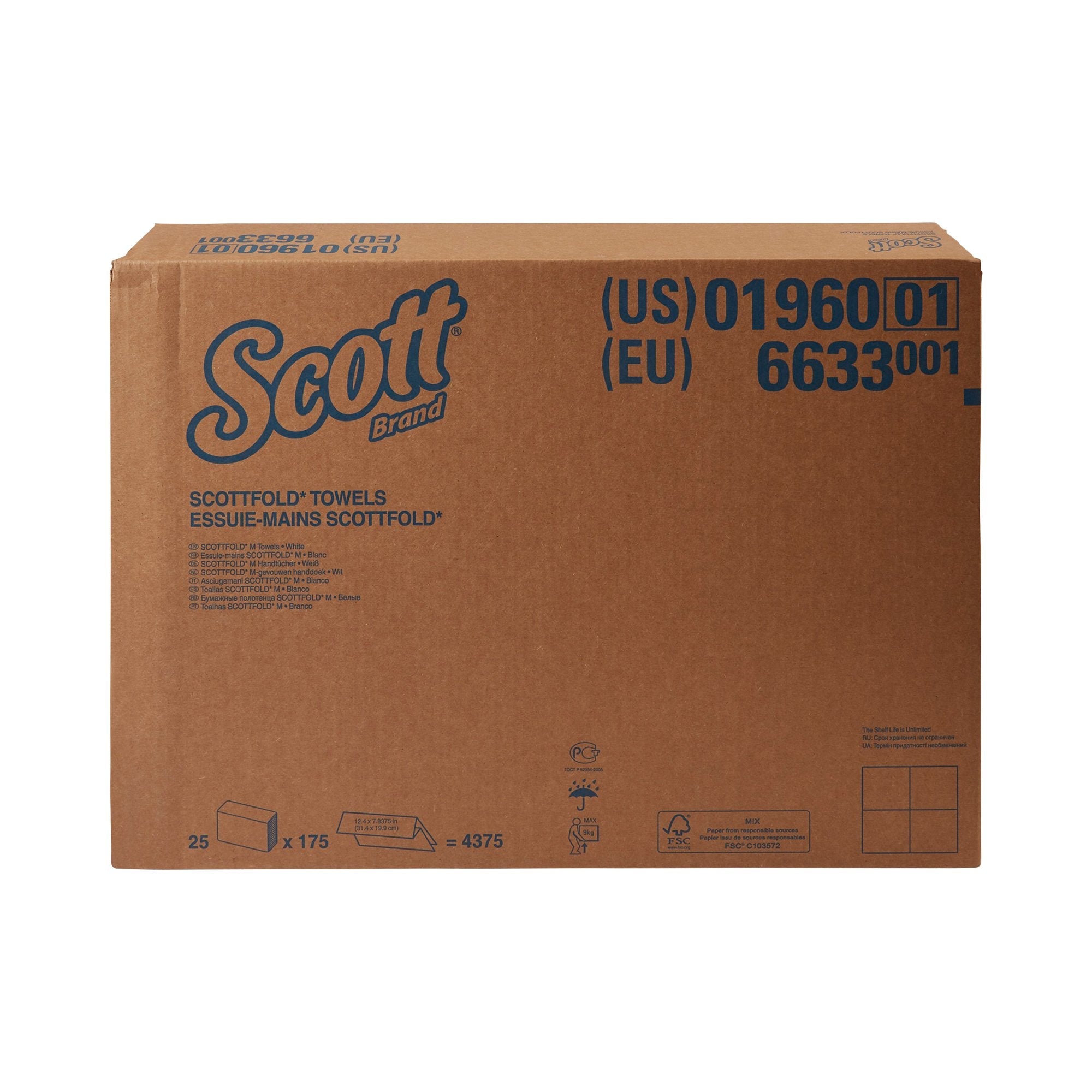 Scott® Scottfold® Paper Towel, 175 per Pack (25 Units)