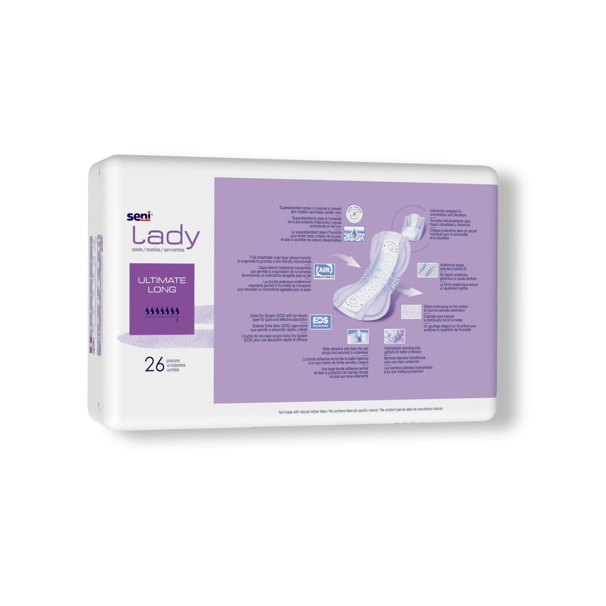 Seni® Lady Ultimate Pads, Long (26 Units)
