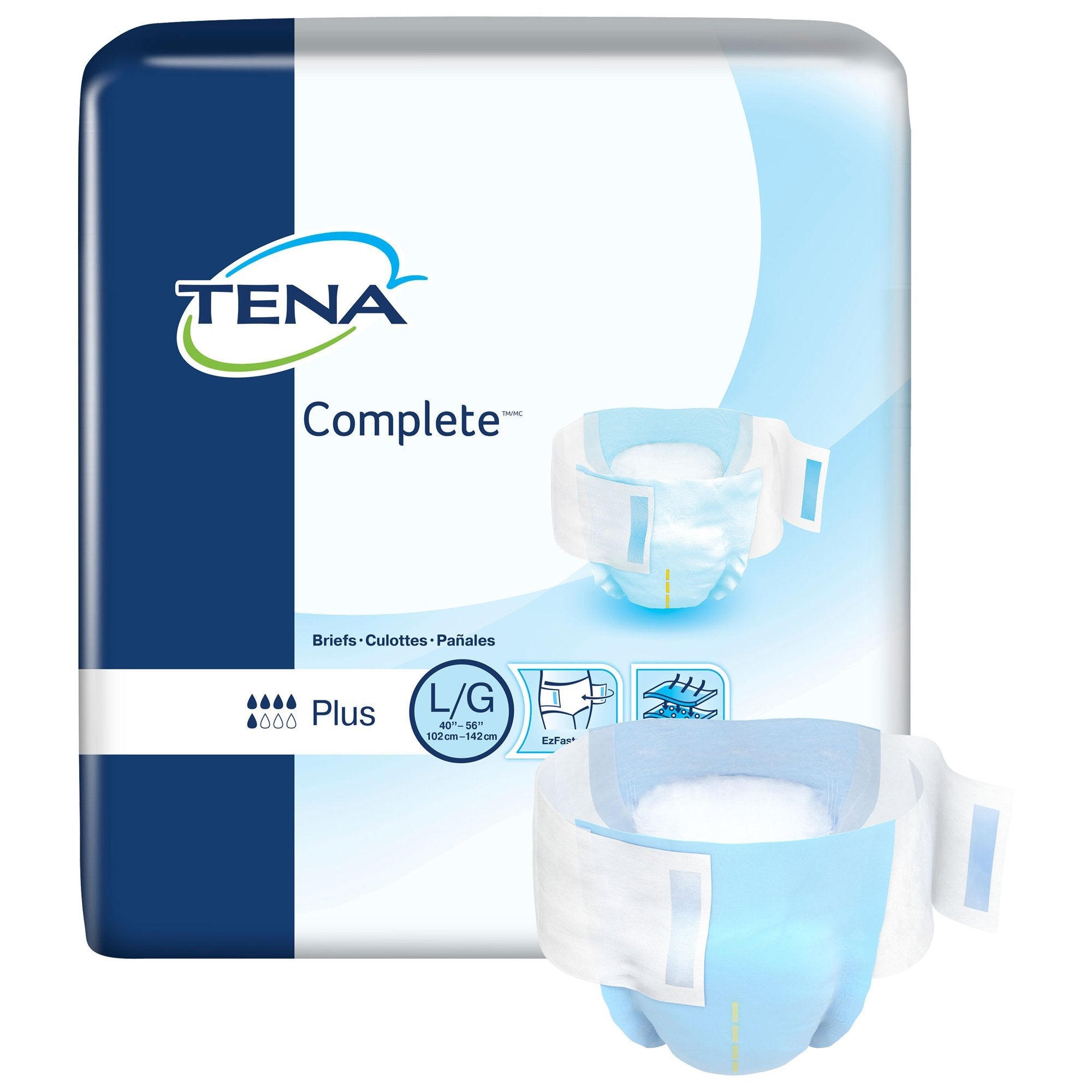 Tena® Complete™ Plus Incontinence Brief, Large (24 Units)
