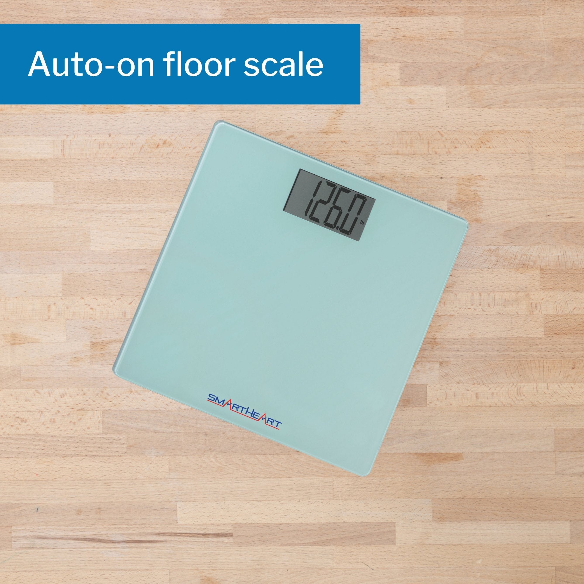 SmartHeart Digital Scale, Bathroom Floor Body Scale, 438 lbs Capacity (6 Units)